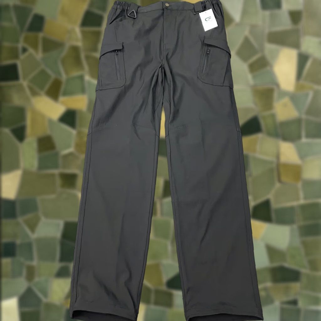 Vintage Flexcamo Tactical Pants Mens 34x34 Black Zip Cargo Pockets Elastic Waist Hiking Size US 34 / EU 50 - 1 Thumbnail