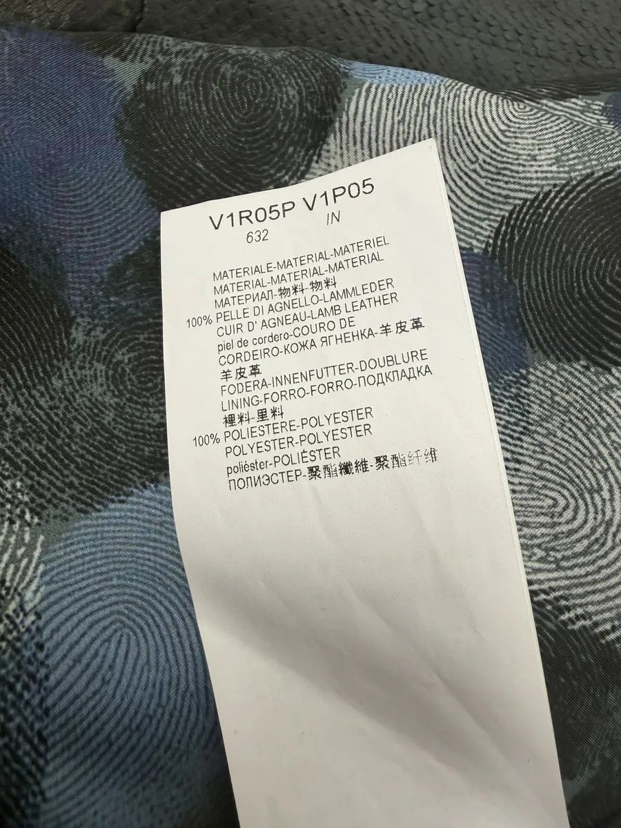 Emporio Armani SS2016 Emporio Armani Dark Blue Python Effect Leather Jacket Size US M / EU 48-50 / 2 - 9 Thumbnail