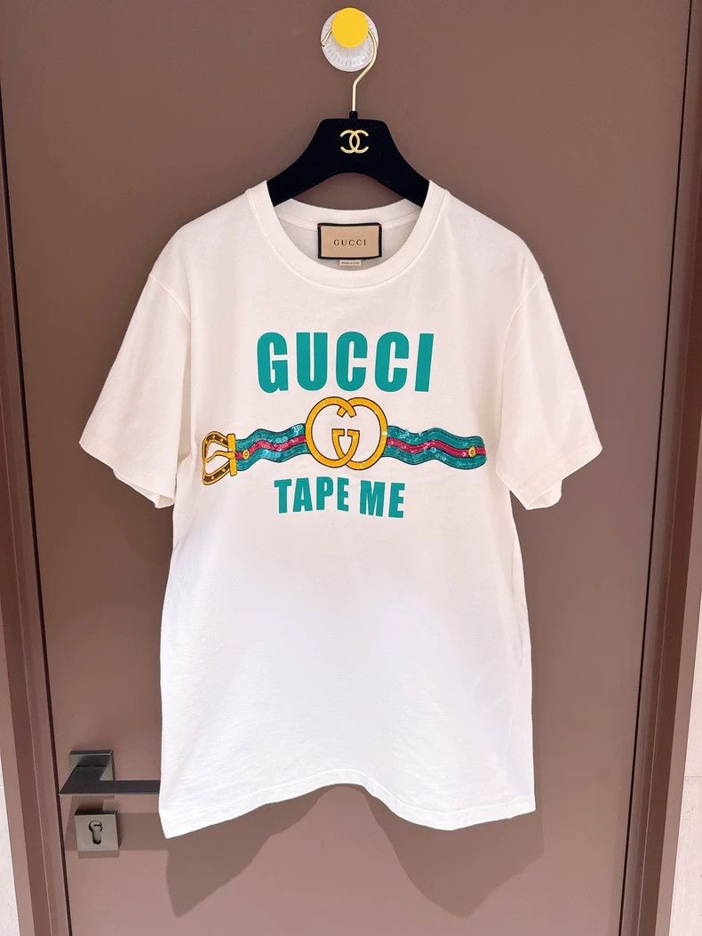 Gucci Gucci Letter sequin short-sleeved T-shirt 2504-Nextarrow Size US XXS / EU 40 - 1 Thumbnail