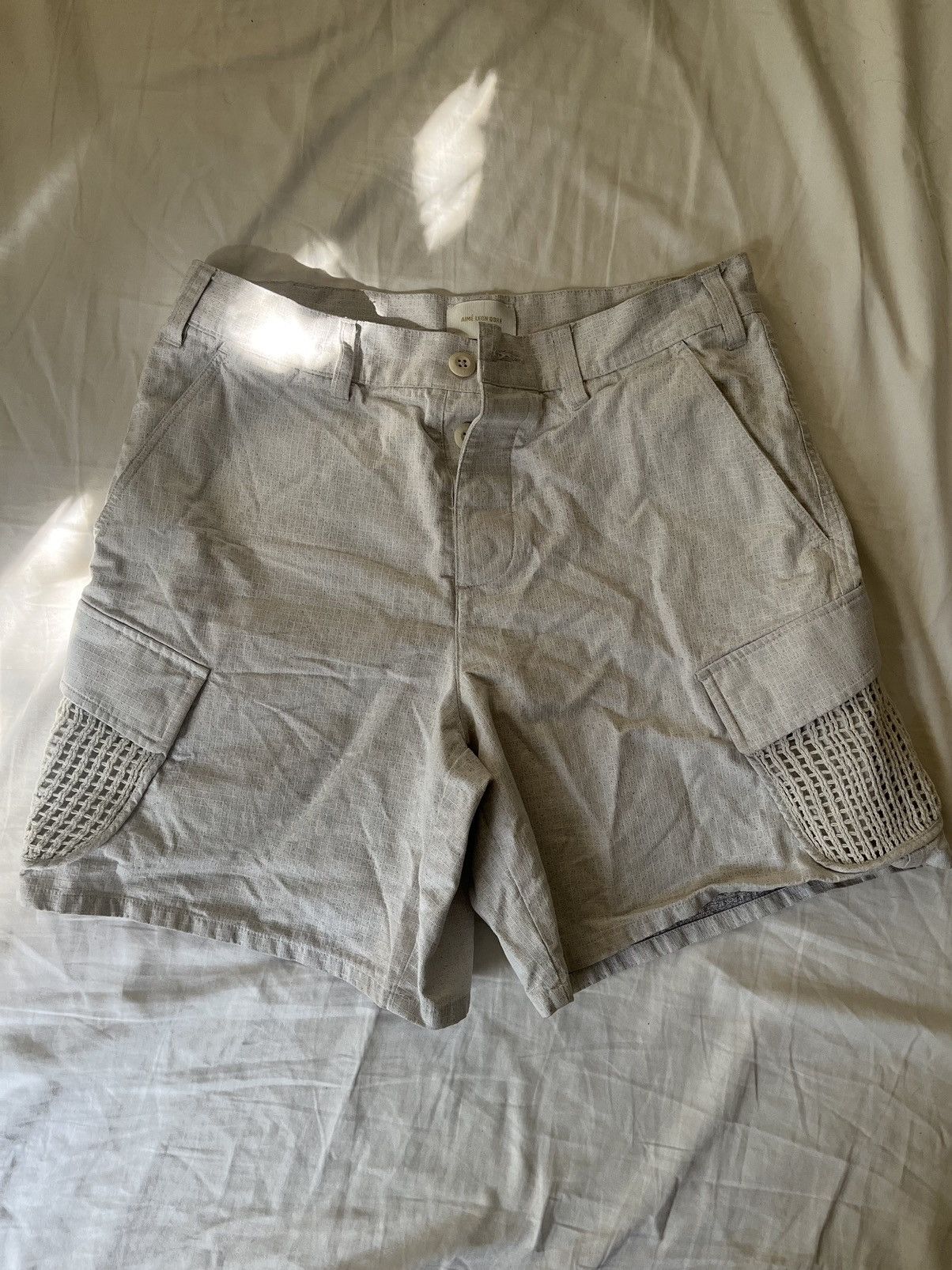 Aime Leon Dore aime leon dore ripstop jungle shorts in white Size US 30 / EU 46 - 1 Thumbnail