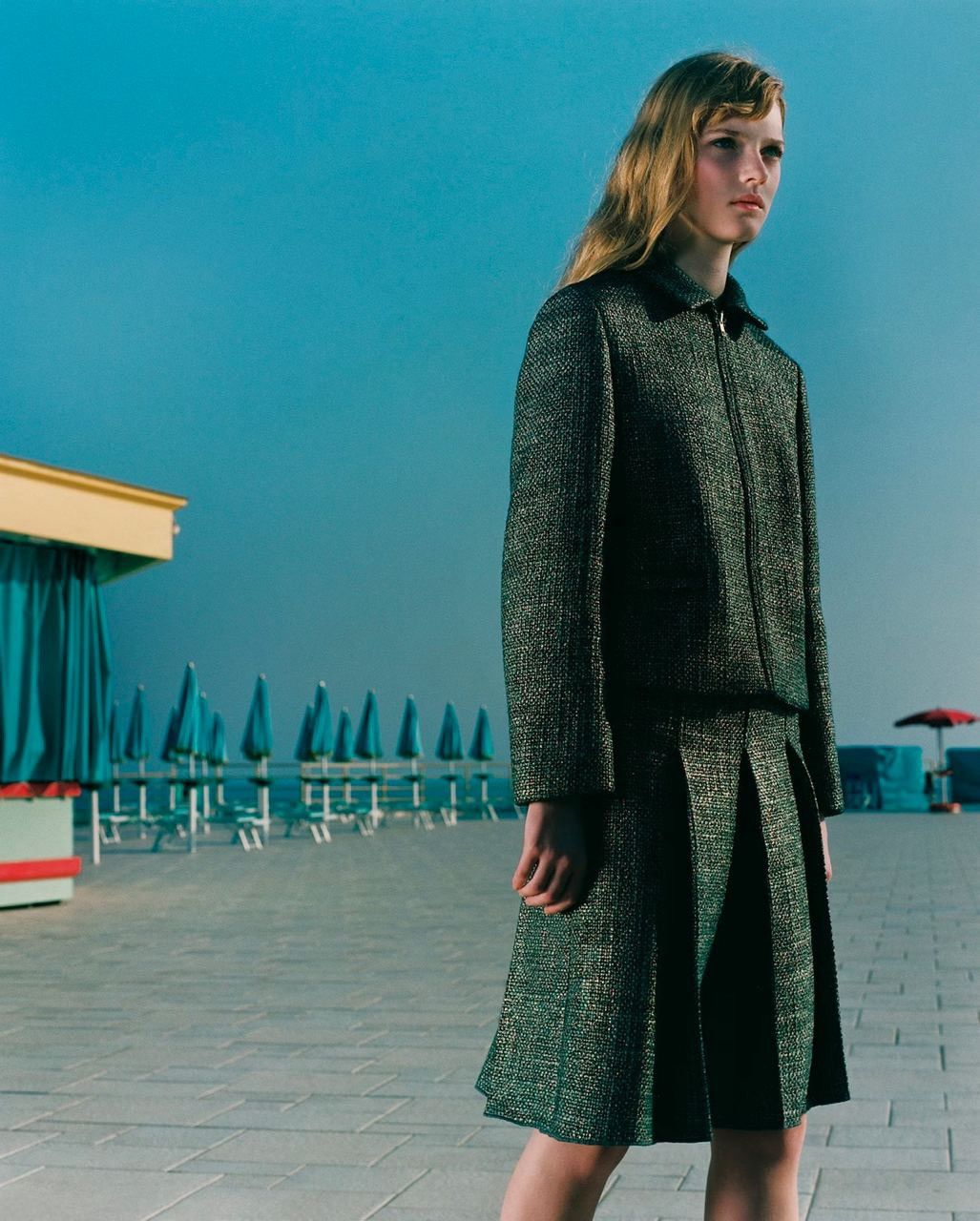 Miu Miu Miu Miu F/W1998 Tweed Jacket Size M / US 6-8 / IT 42-44 - 2 Thumbnail