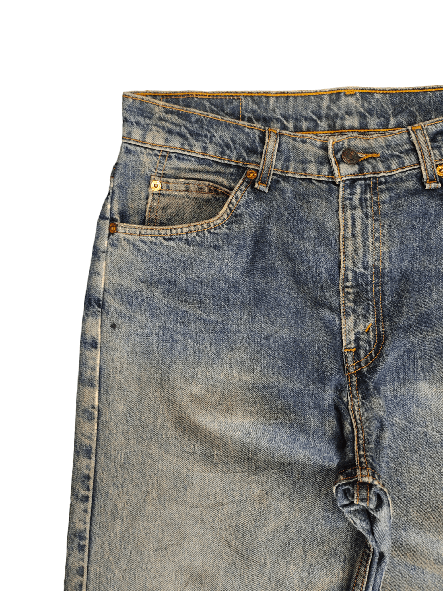 Levi's Vintage Levis 612 Orange Tab Distress Faded Wash Jeans Size US 33 - 4 Thumbnail
