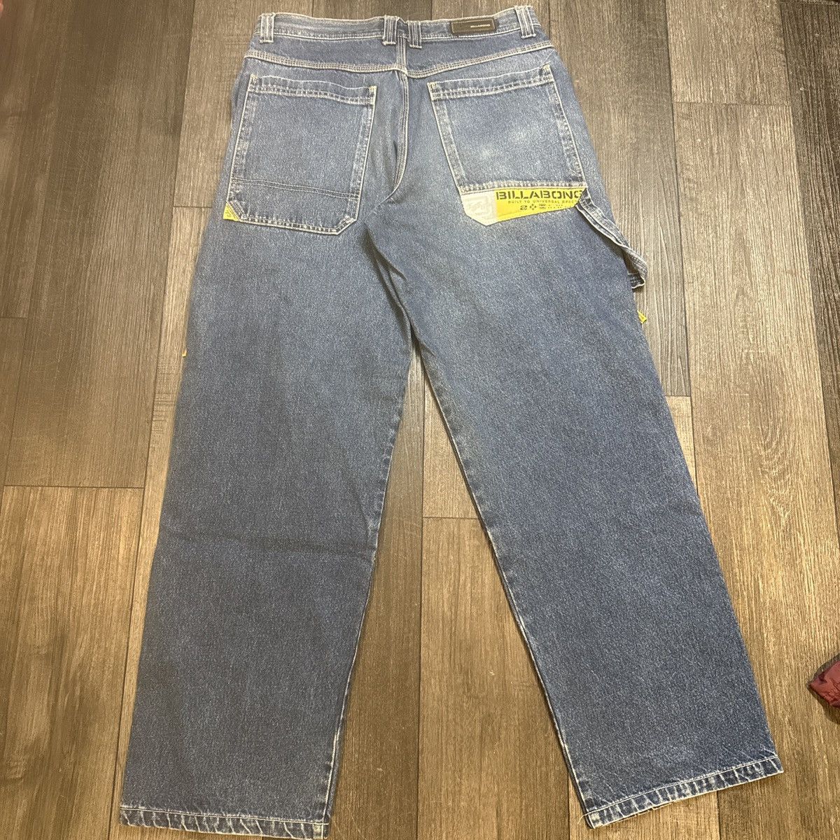 Billabong Y2K Billabong Double Knee Baggy Carpenter Rare Jeans Size US 34 / EU 50 - 2 Thumbnail