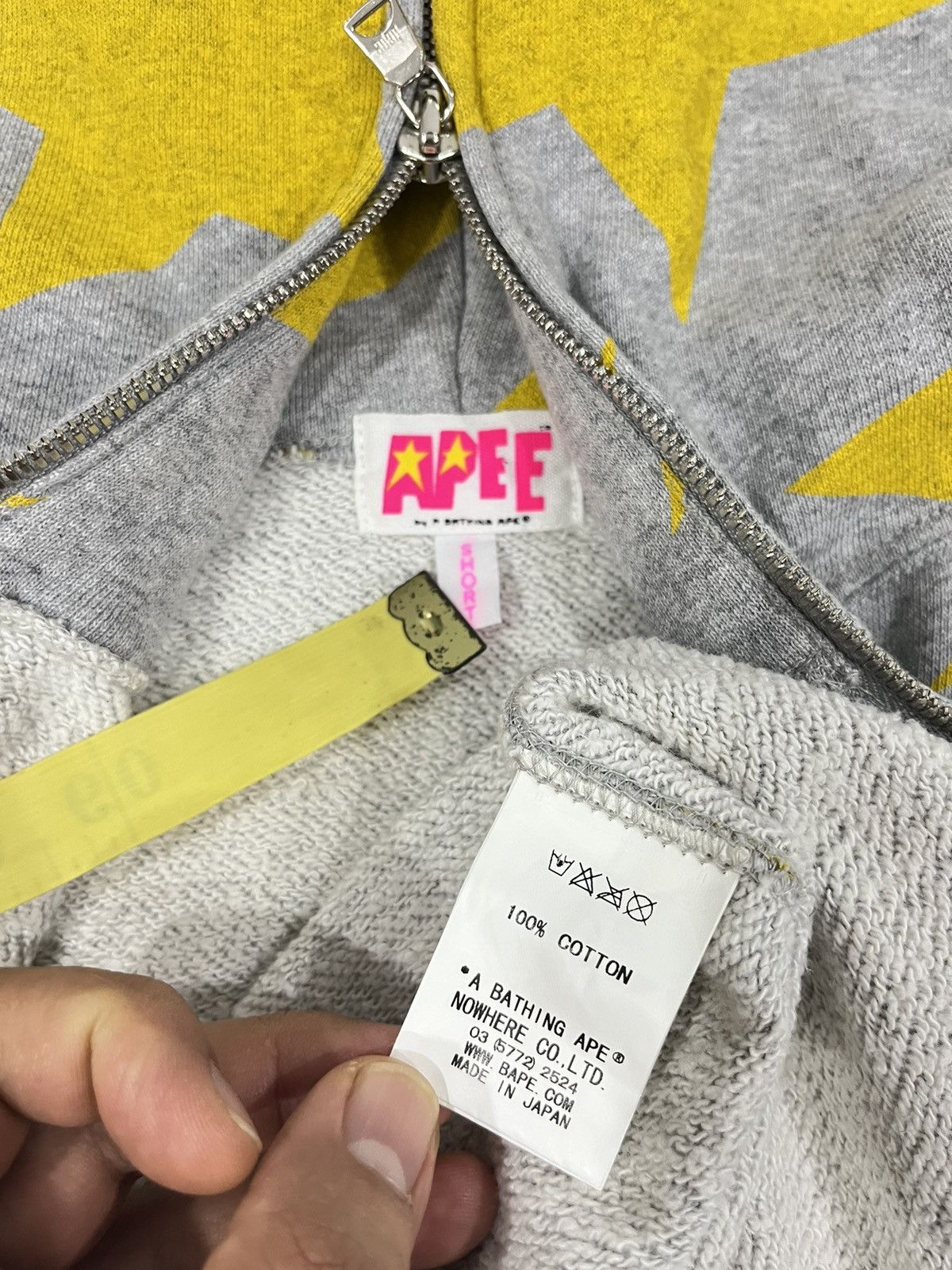 Bape Last Drop‼️ A Bathing Ape Sta Full Zip Hoodie Short Size ONE SIZE - 14 Thumbnail