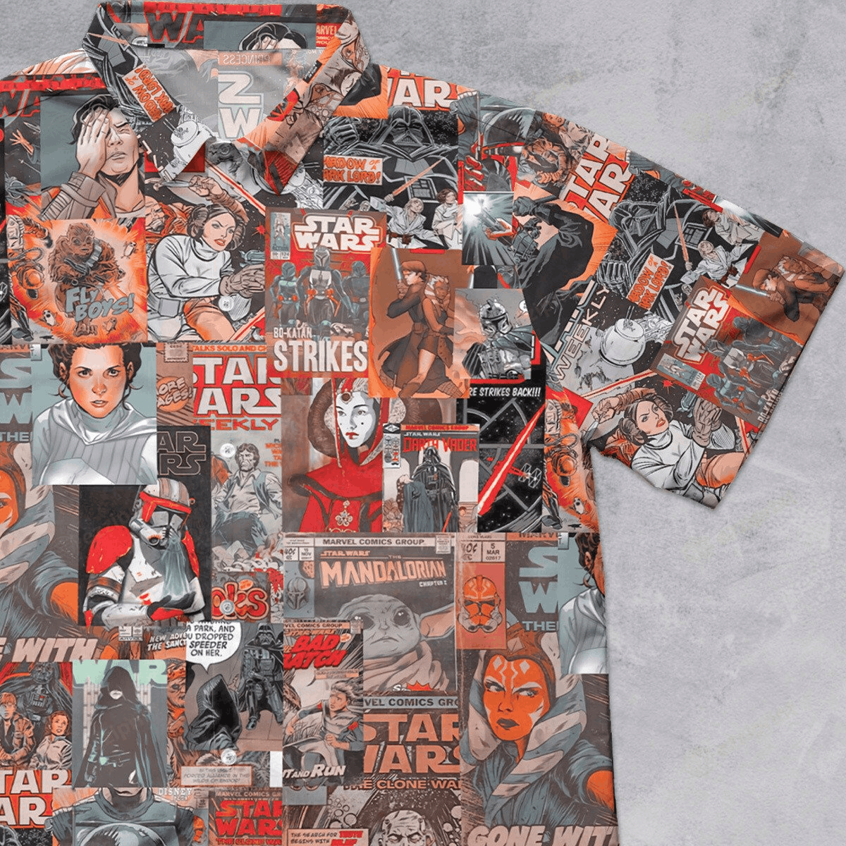 The Unbranded Brand Star Wars Heroes Button Down Shirt – Iconic Jedi Camp Shirt Size US L / EU 52-54 / 3 - 1 Thumbnail