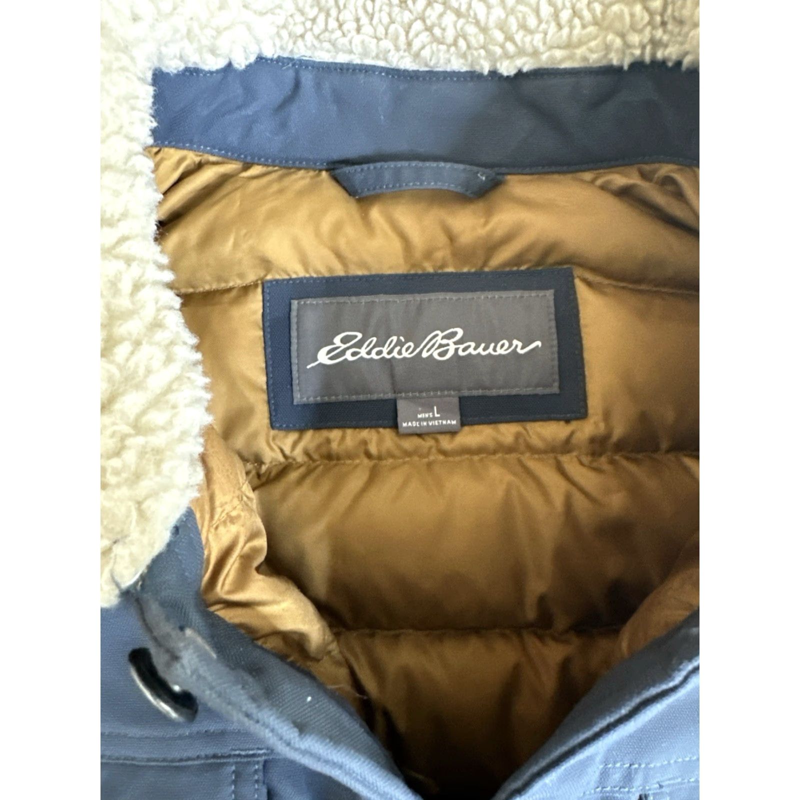 Eddie Bauer Eddie Bauer Emmons Truckee Down Jacket L Blue Puffer Coat Shirt Men's Regular Size US L / EU 52-54 / 3 - 3 Thumbnail