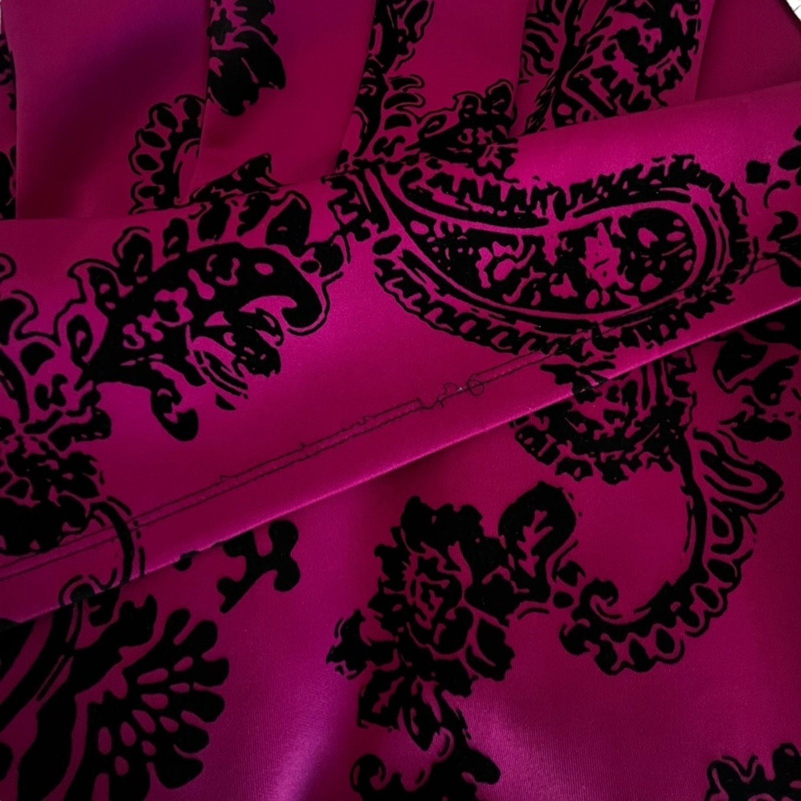 Other Enfocus Studio hot pink and black paisley pleated dress Size XL / US 12-14 / IT 48-50 - 8 Thumbnail