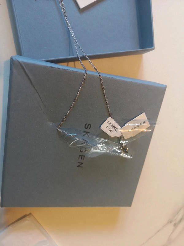 Skagen Skagen gold plated women's necklace new lovely gift Size ONE SIZE - 5 Thumbnail