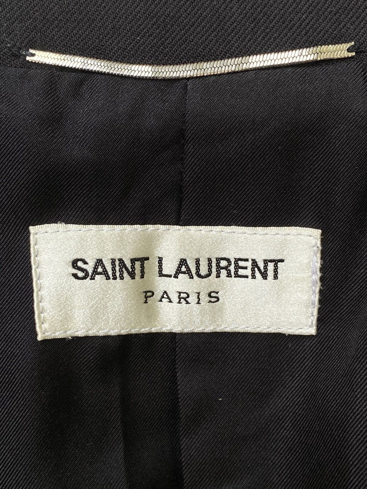 Saint Laurent Paris F/W 2019 Saint Laurent - Two-Button Gabardine Blazer Size XL / US 12-14 / IT 48-50 - 8 Thumbnail