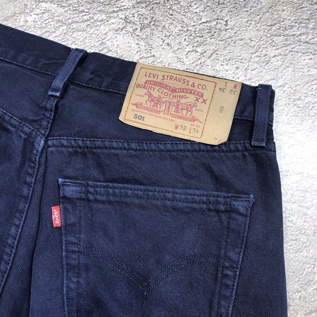 Vintage Vintage 90s Levis Baggy Wide Leg Jeans Grunge Indigo Logo 32 Size US 32 / EU 48 - 6 Thumbnail