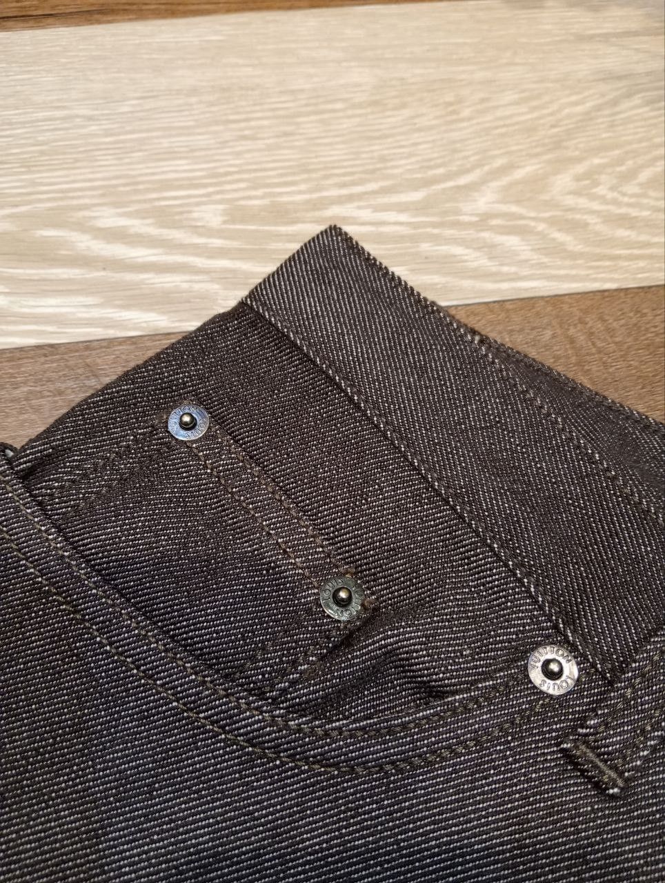 Louis Vuitton LUXURY LOUIS VUITTON COMBINE WOOL COTTON DENIM PANTS Size US 34 / EU 50 - 10 Thumbnail