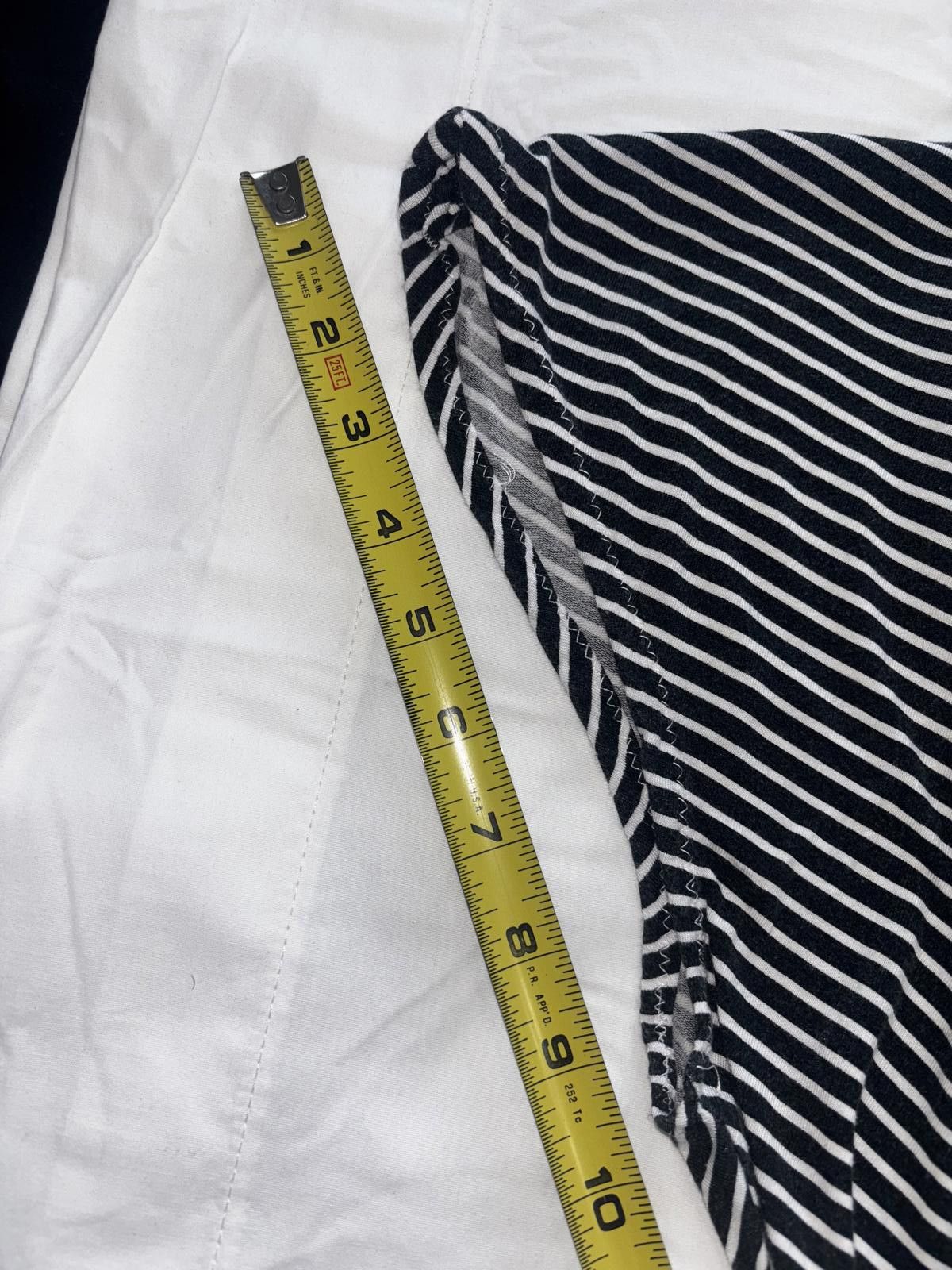Designer Vintage Chic Striped Crop Top Size M / US 6-8 / IT 42-44 - 6 Thumbnail