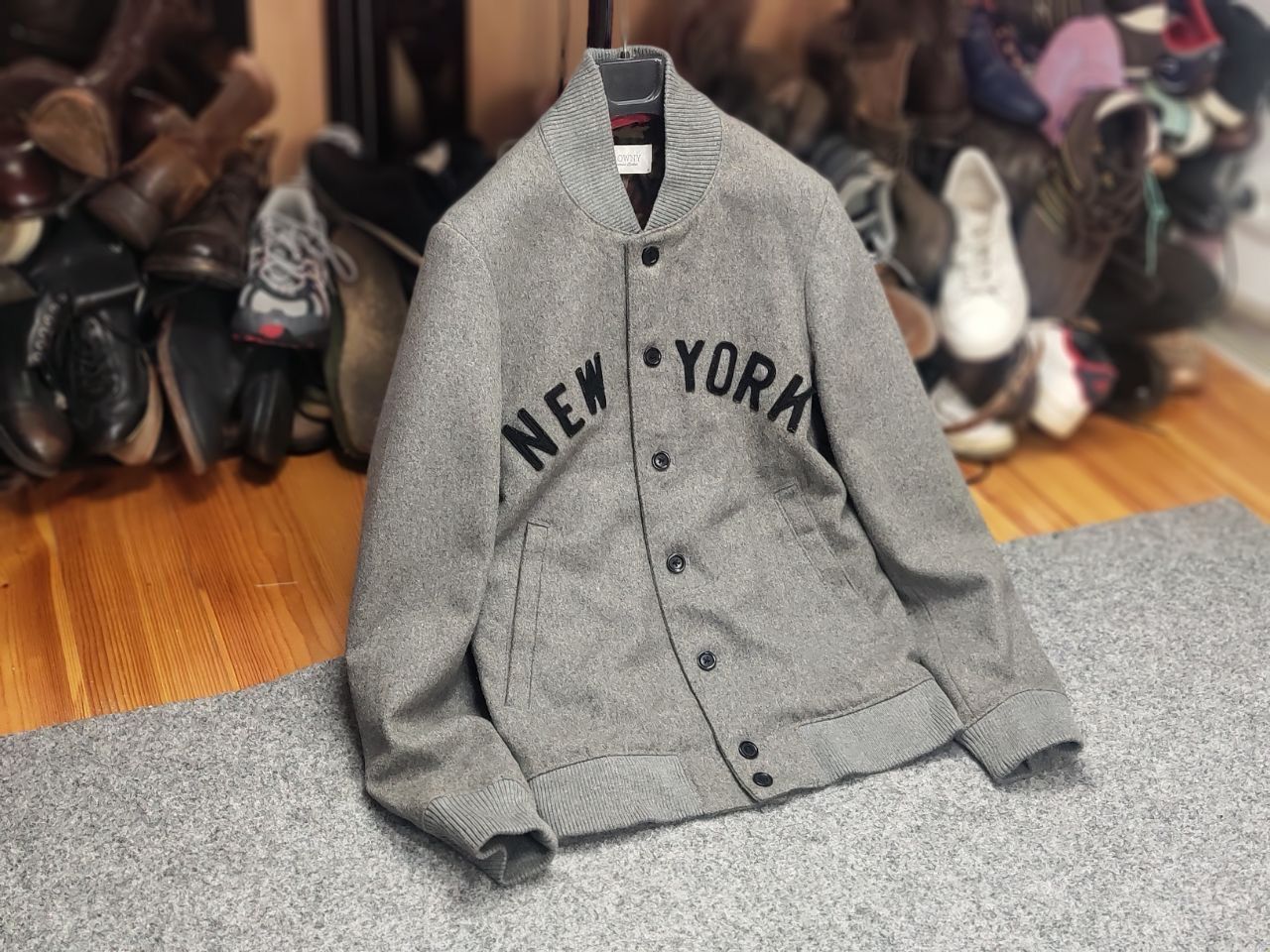 Japanese Brand Vintage Browny Design Japan New York Wool Varsity Jacket Size US M / EU 48-50 / 2 - 16 Thumbnail