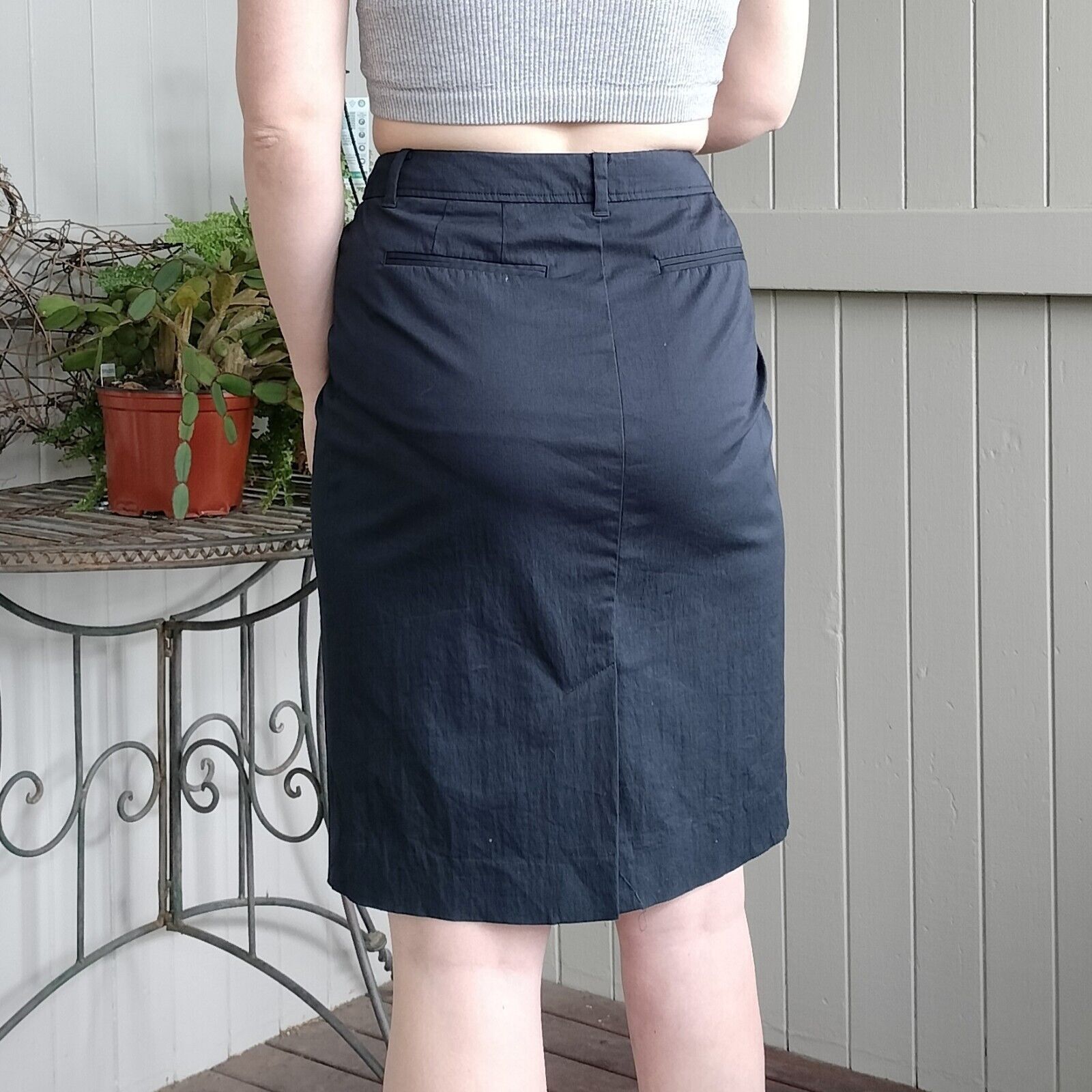 Designer Sportscraft Skirt High Waisted Pencil Corporate Workwear Size 30" / US 8 / IT 44 - 3 Thumbnail