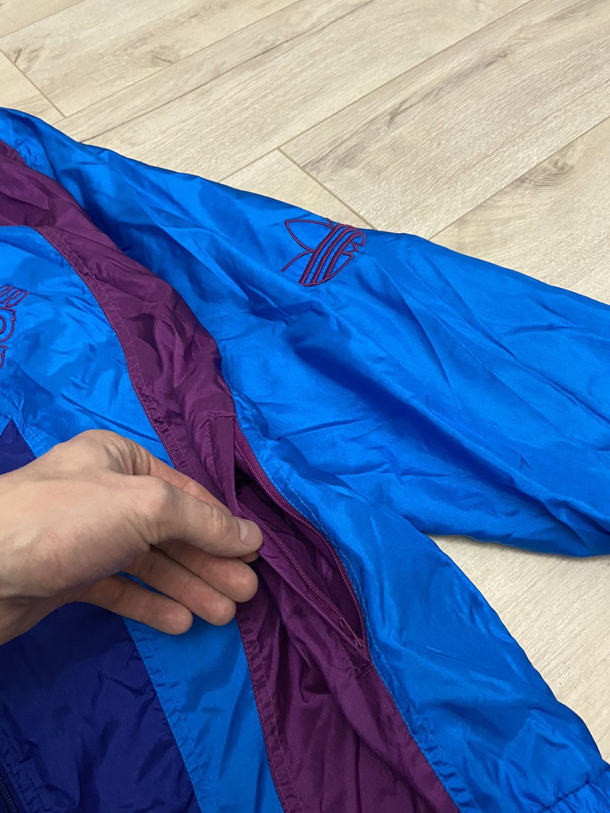 Adidas × Vintage Adidas Vintage Mens Nylon Track Suit Jacket + Pants Size US M / EU 48-50 / 2 - 10 Thumbnail