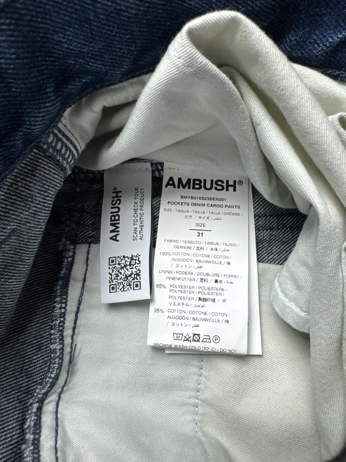 Ambush Design Ambush Cargo Oversized Jeans Size US 31 - 12 Thumbnail