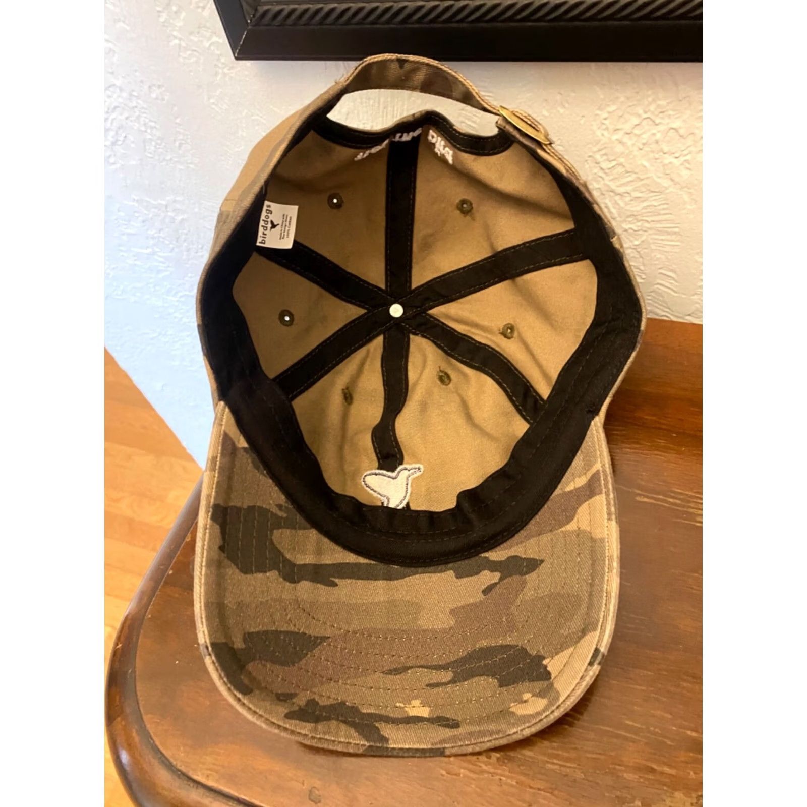 Vintage Birddogs THE DAD HAT “Free The Bird" Strapback Hat Cap Camo Hat, Adjustable, Men, Cotton, Dad Style, Camouflage, Solid, Brand Birddogs Size ONE SIZE - 4 Thumbnail