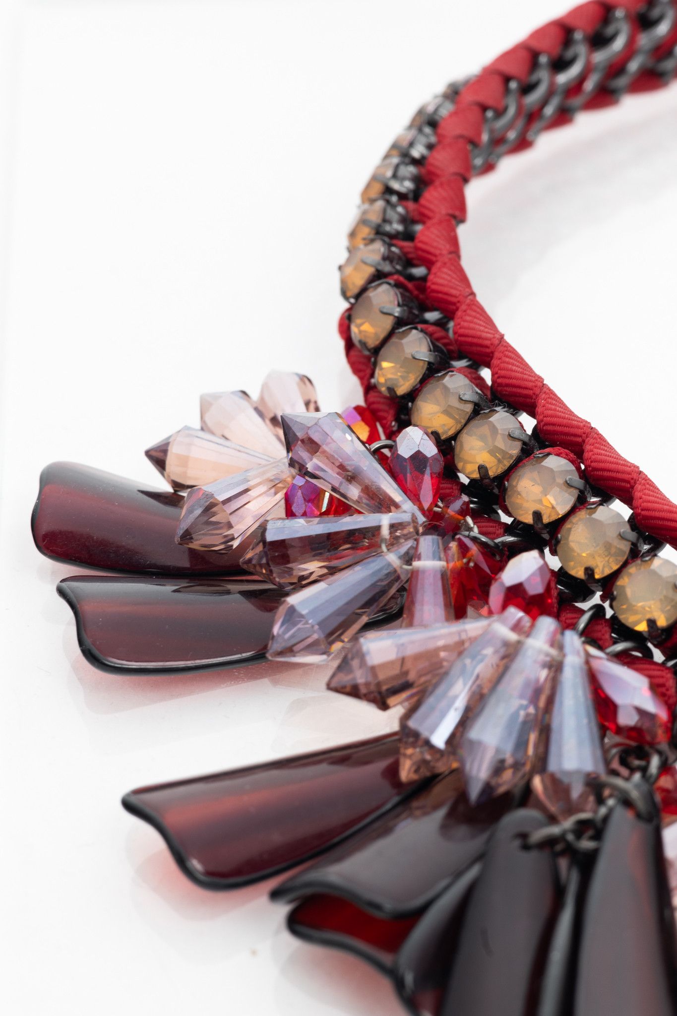 Weekend Max Mara Weekend Max Mara Canasta Red Statement Necklace Size ONE SIZE - 4 Thumbnail