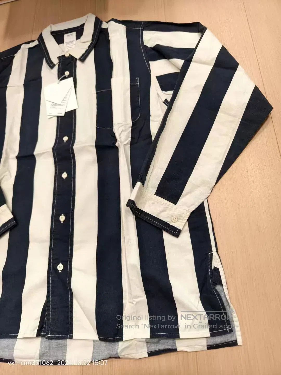 Visvim Vertical Striped Long Sleeve Button-Up Shirt. Size US XXL / EU 58 / 5 - 4 Thumbnail