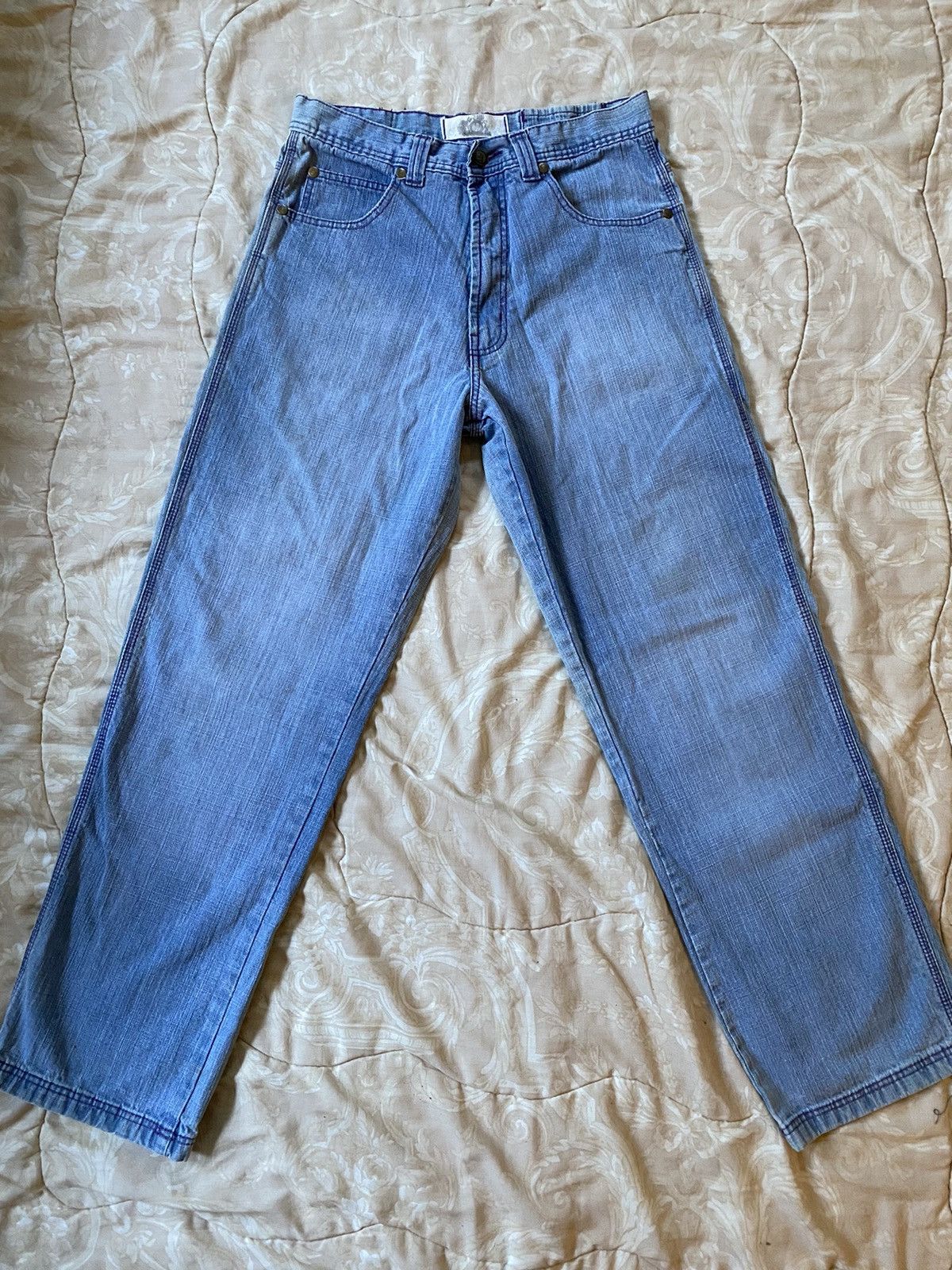 Southpole × Vintage Crazy Y2K RK Baggy Light Wash Jeans Size US 34 / EU 50 - 3 Thumbnail