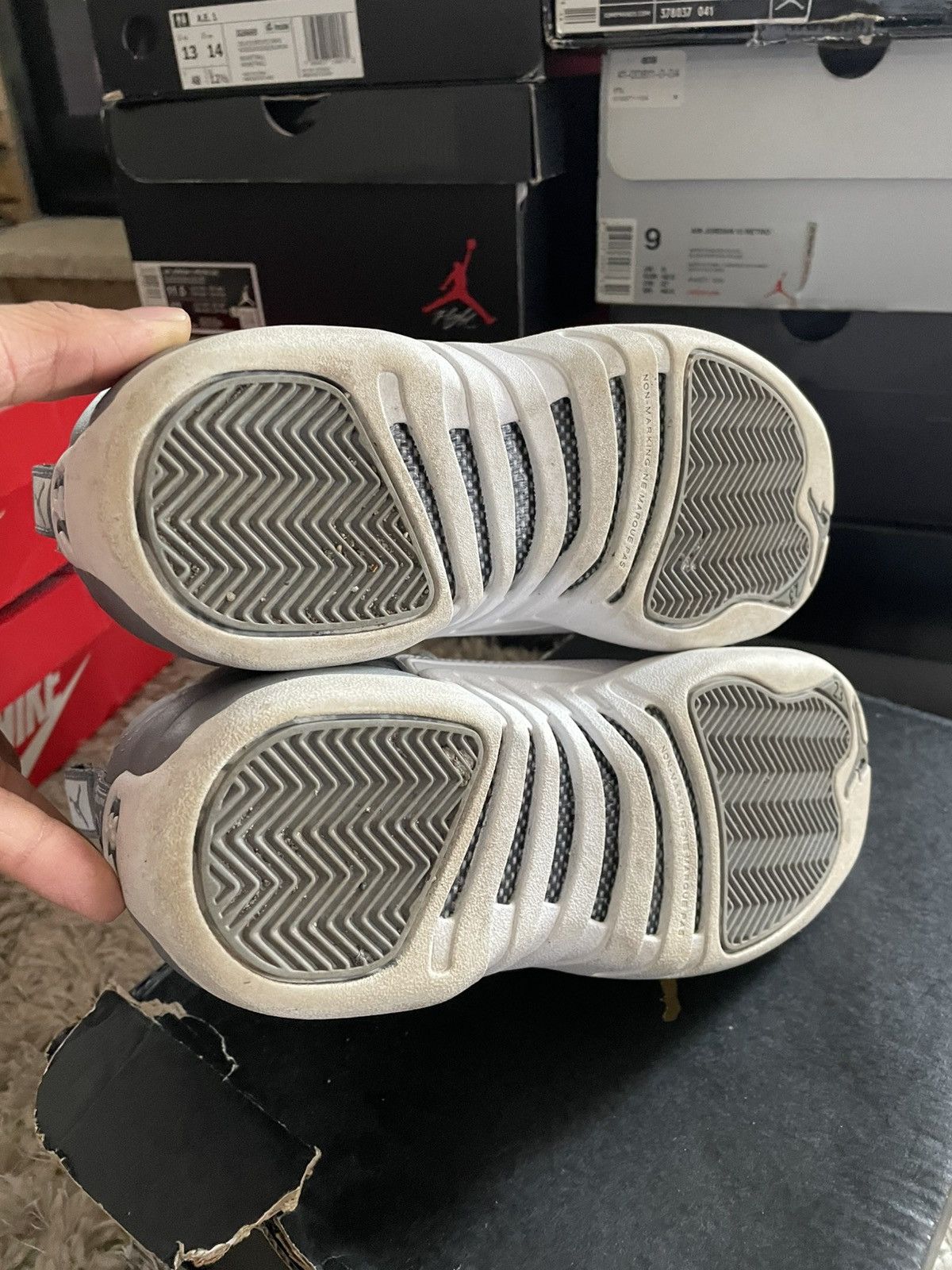 Jordan Brand Jordan 12 Stealth Grey Size US 7 / IT 37 - 8 Thumbnail