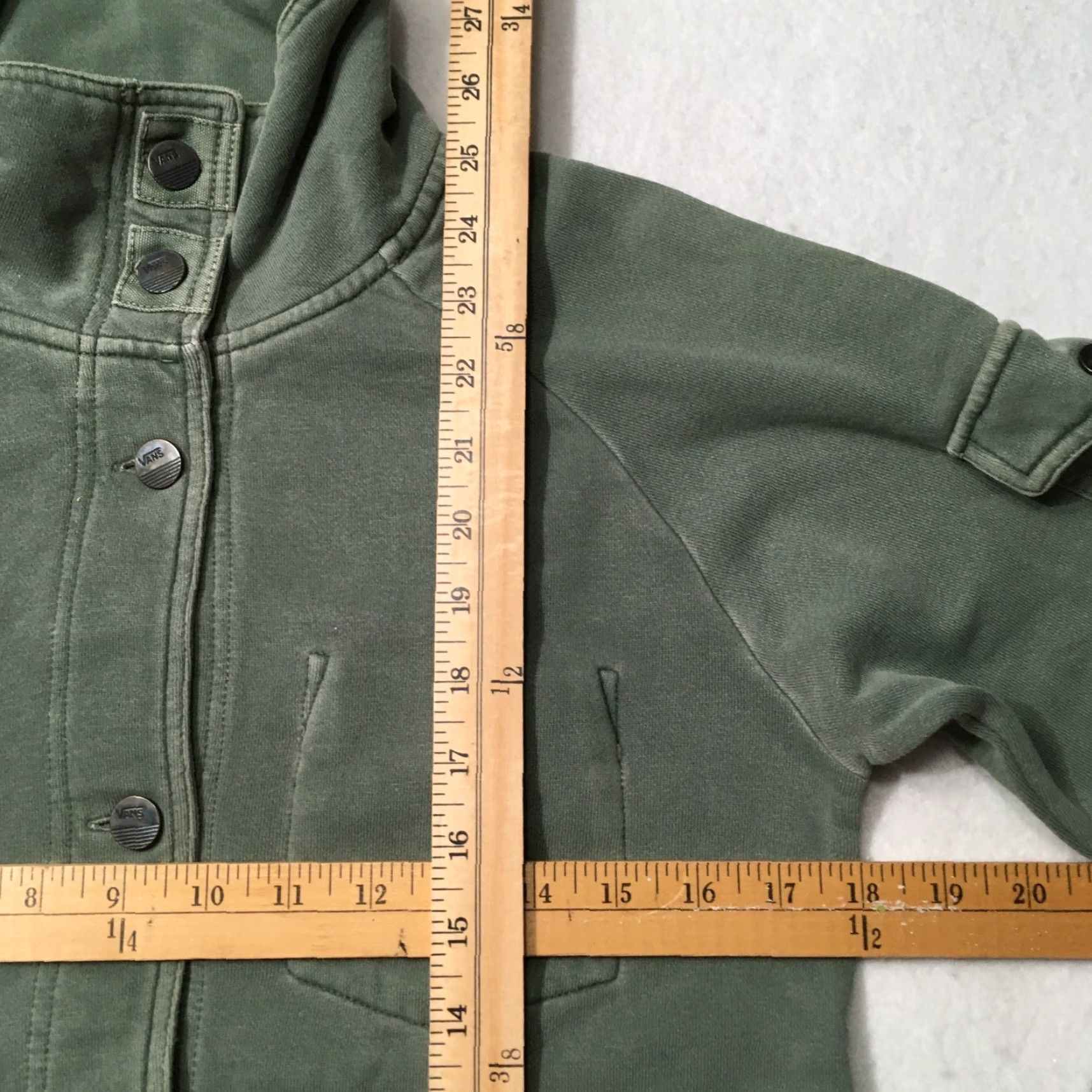 Vans VANS Jacket fleece Womens olive green Button Up Shirt Shacket Chore Size S / US 4 / IT 40 - 6 Thumbnail