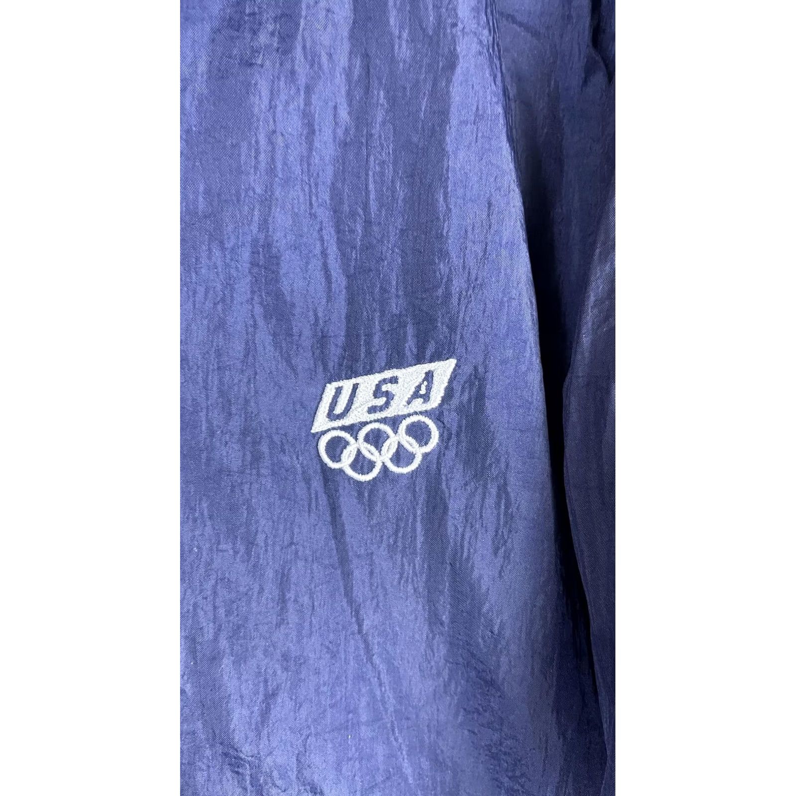Vintage VINTAGE USA Olympic Jacket Mens Small Blue Windbreaker Full Zip Lined 90s Size US S / EU 44-46 / 1 - 2 Thumbnail