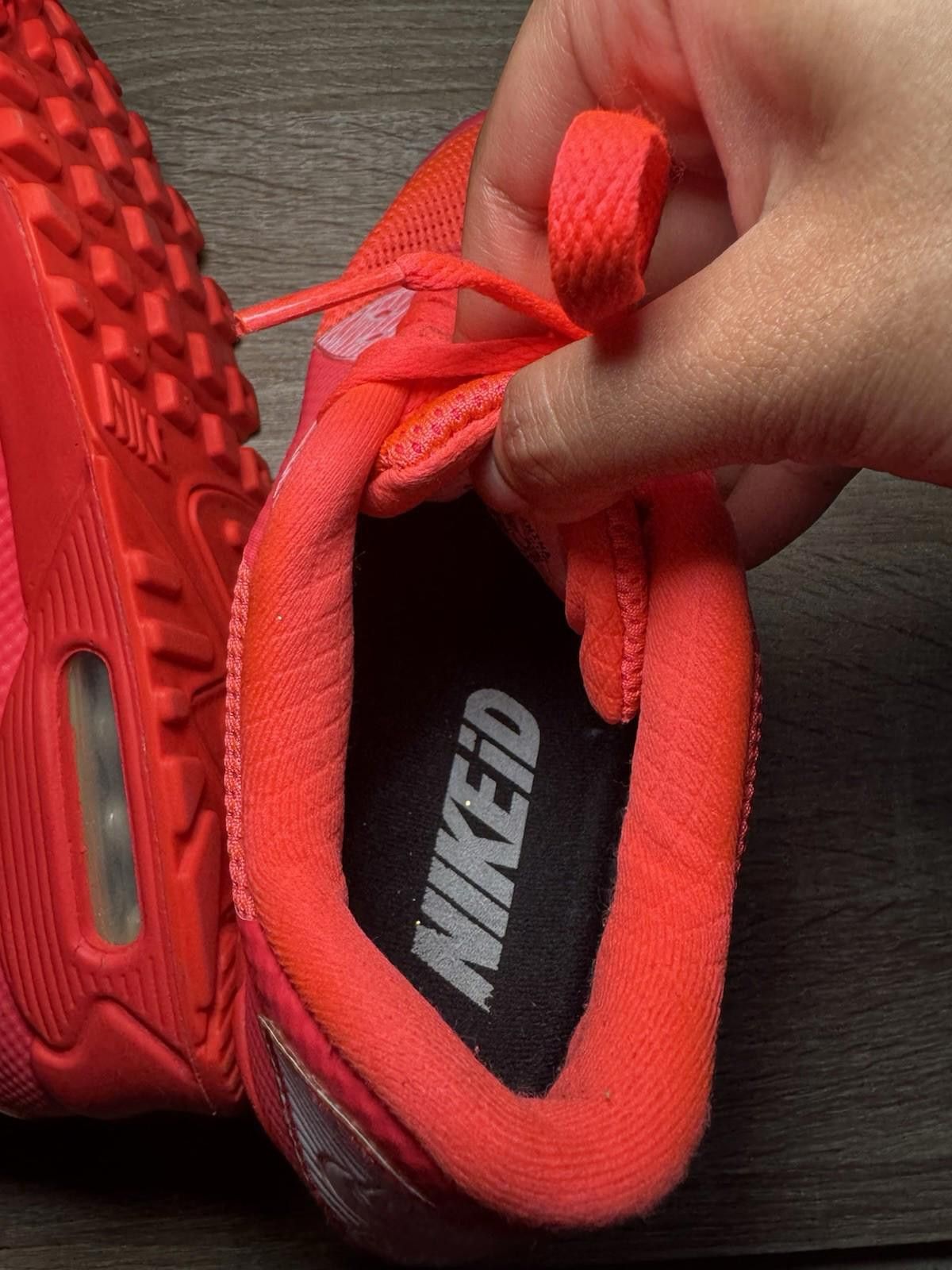 Nike Nike Air Max 90 Hyperfuse Premium ID Solar Red Boys UK 4.5 Size US 5 / EU 37 - 4 Thumbnail