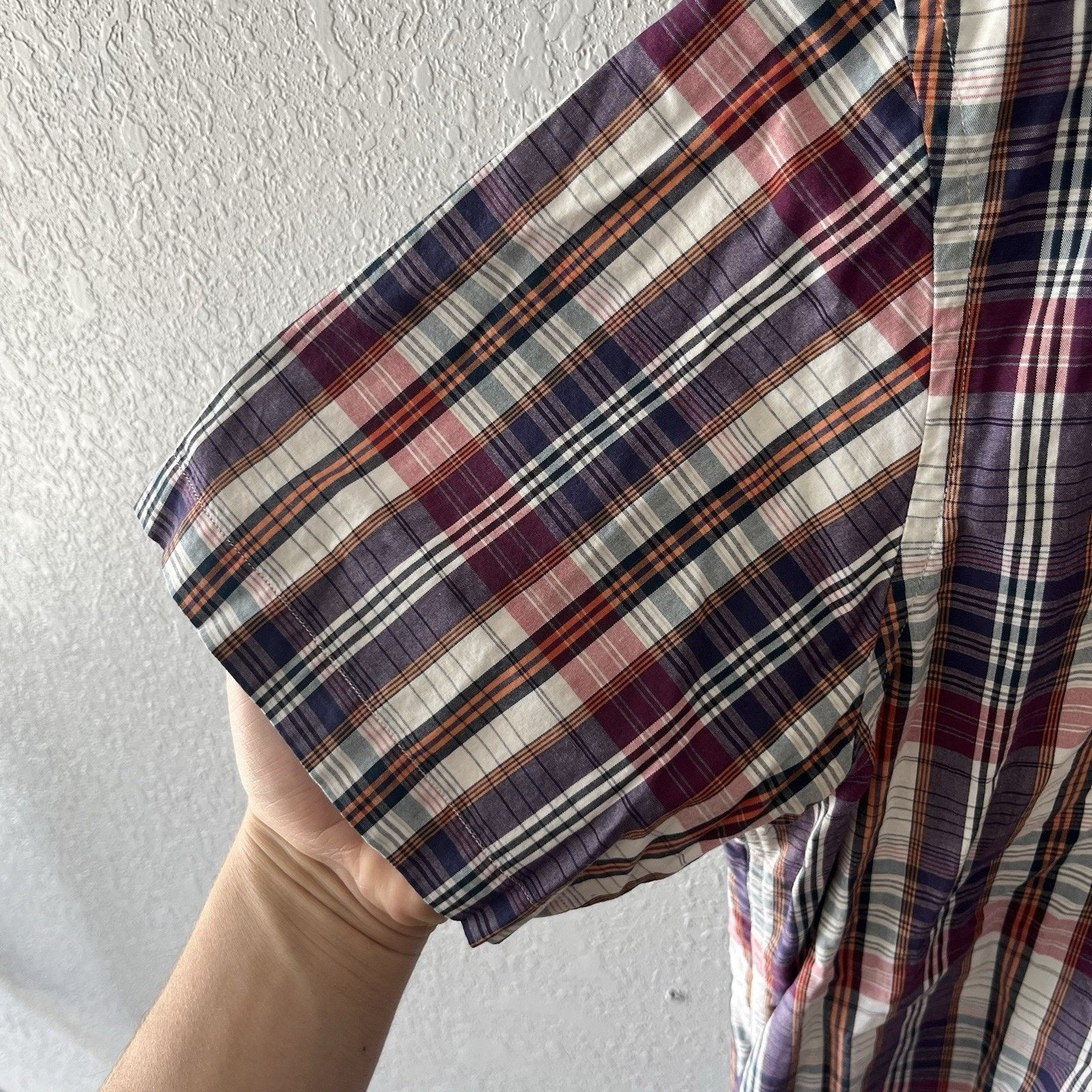Nautica Vintage Nautica Button Down Shirt Men Large Plaid Cropped Size US L / EU 52-54 / 3 - 4 Thumbnail