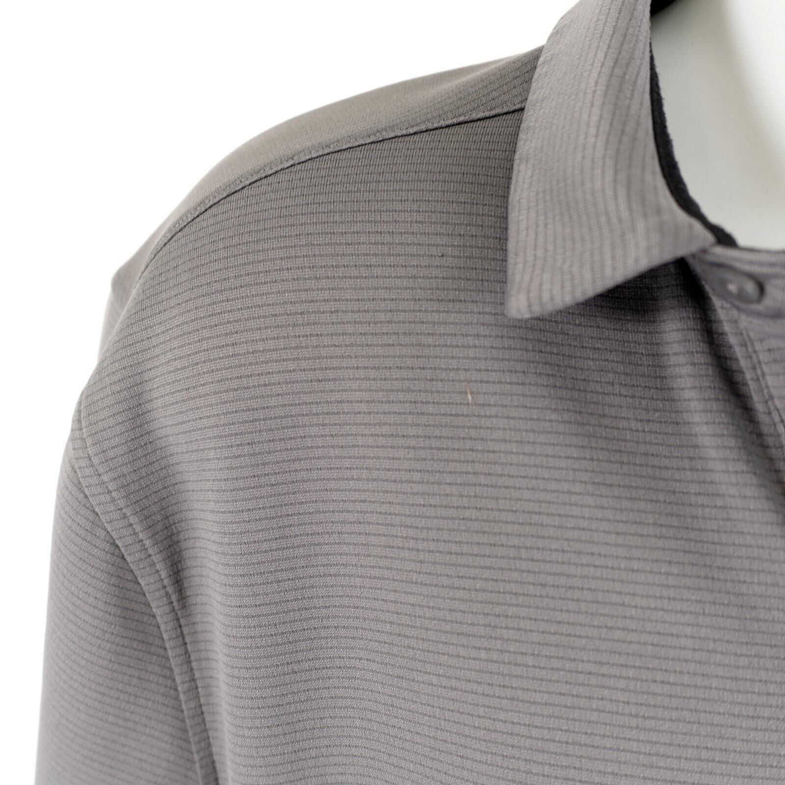 Under Armour Under Armour Heatgear Gray Large Ribbed Silk Collared Polo S Size US L / EU 52-54 / 3 - 4 Thumbnail