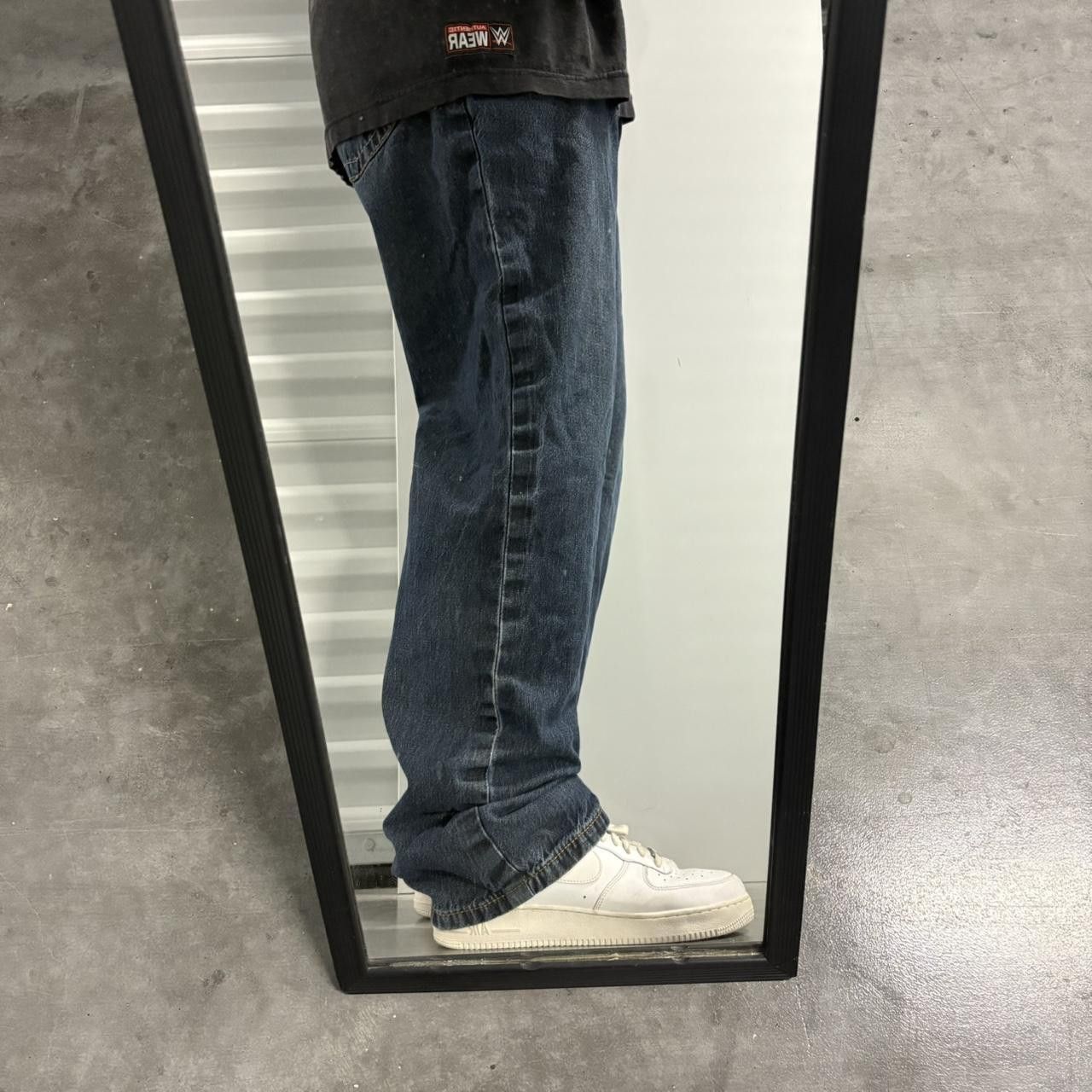 Japanese Brand × Vintage Crazy Vintage Y2K Straight Leg Dark Flame Resistant Jeans Size US 36 / EU 52 - 2 Thumbnail