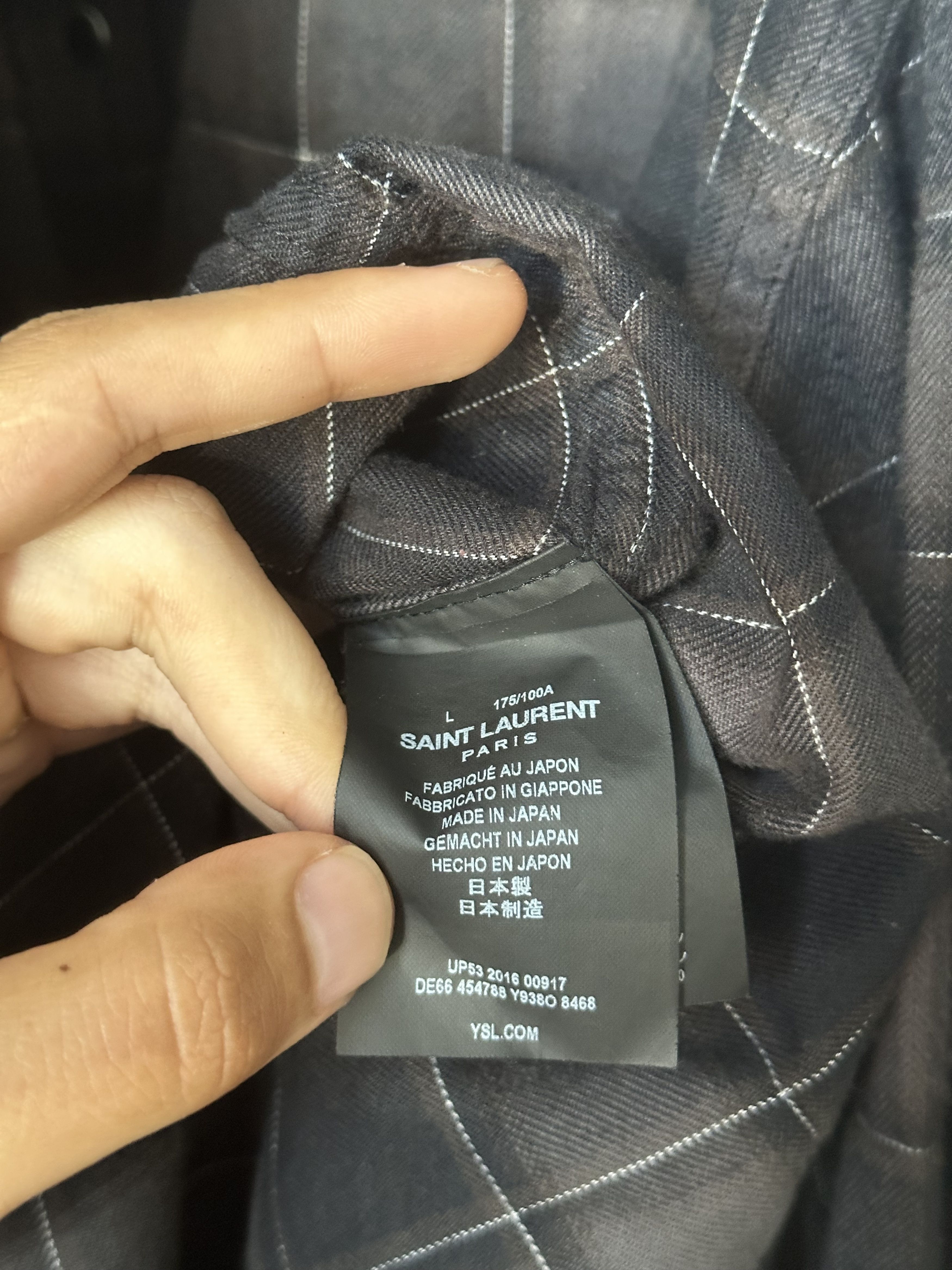 Hedi Slimane × Saint Laurent Paris Hedi Slimane Saint Laurent Bleached Plaid Flannel Shirt Size US L / EU 52-54 / 3 - 7 Thumbnail