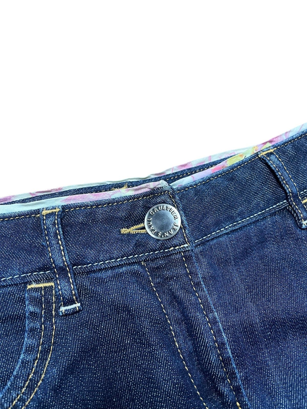 Jean Paul Gaultier Jean Paul Gaultier Jeans Floral Trim Denim Skirt Y2K Size 28" / US 6 / IT 42 - 7 Thumbnail