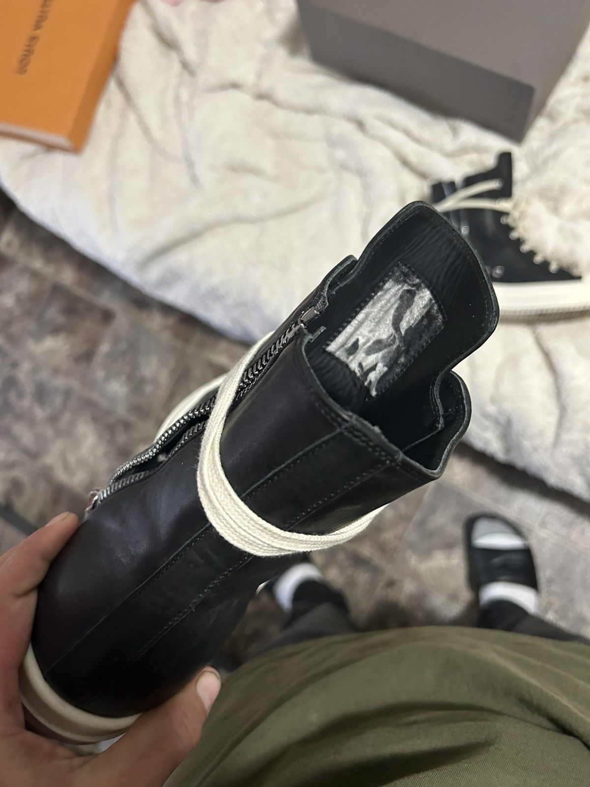 Rick Owens LIDO HIGHTOP RAMONES Size US 9 / EU 42 - 4 Thumbnail