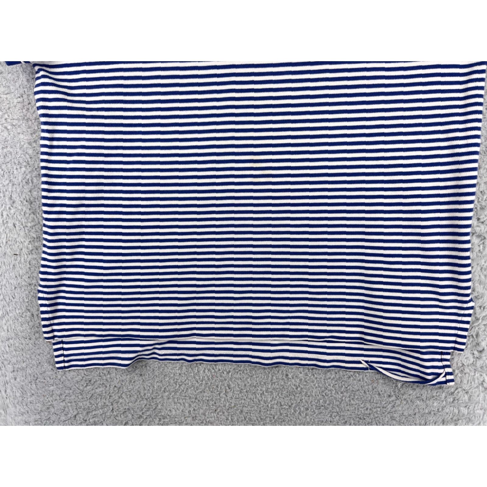 Ralph Lauren VINTAGE Ralph Lauren Polo Shirt Adult XL White Blue Stripe Pony Golf Cotton Slim Fit Mens Size US XL / EU 56 / 4 - 5 Thumbnail
