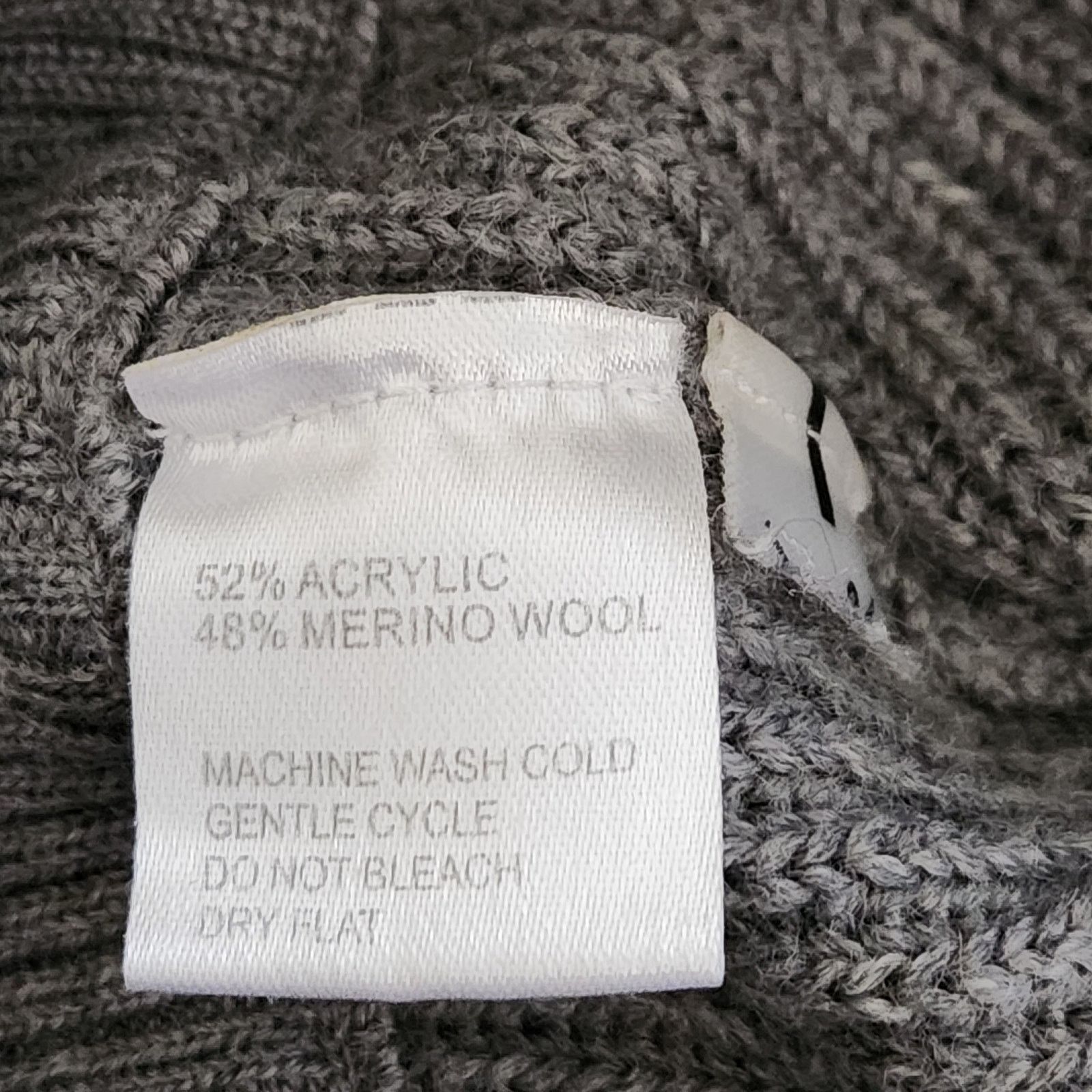 Other Loft Lounge Gray Full Zip W/Button Up Collar Cardigan S Wool Size S / US 4 / IT 40 - 6 Thumbnail