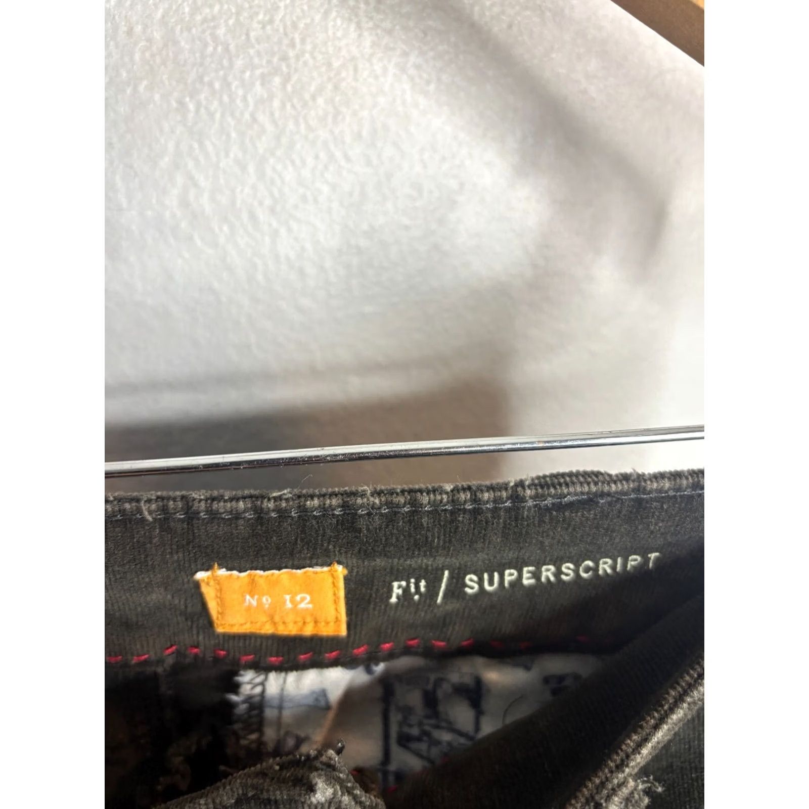 Vintage Pilcro and The Letterpress Womens Corduroy Flare Pants Black 30 Regular Inseam 31 Pockets 5074 Size 30" / US 8 / IT 44 - 4 Thumbnail