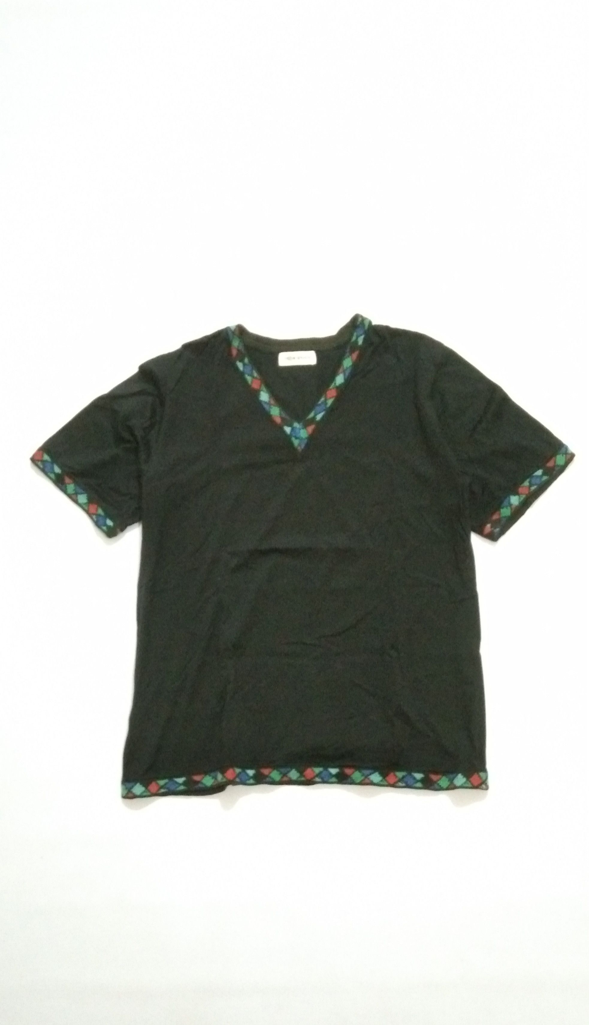 Yves Saint Laurent Vtg YsL v neck black tops shirt Size M / US 6-8 / IT 42-44 - 1 Thumbnail
