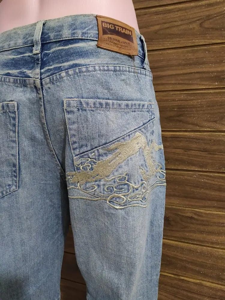 Japanese Brand Big Train Japan Patchwork Denim Size US 31 - 19 Thumbnail