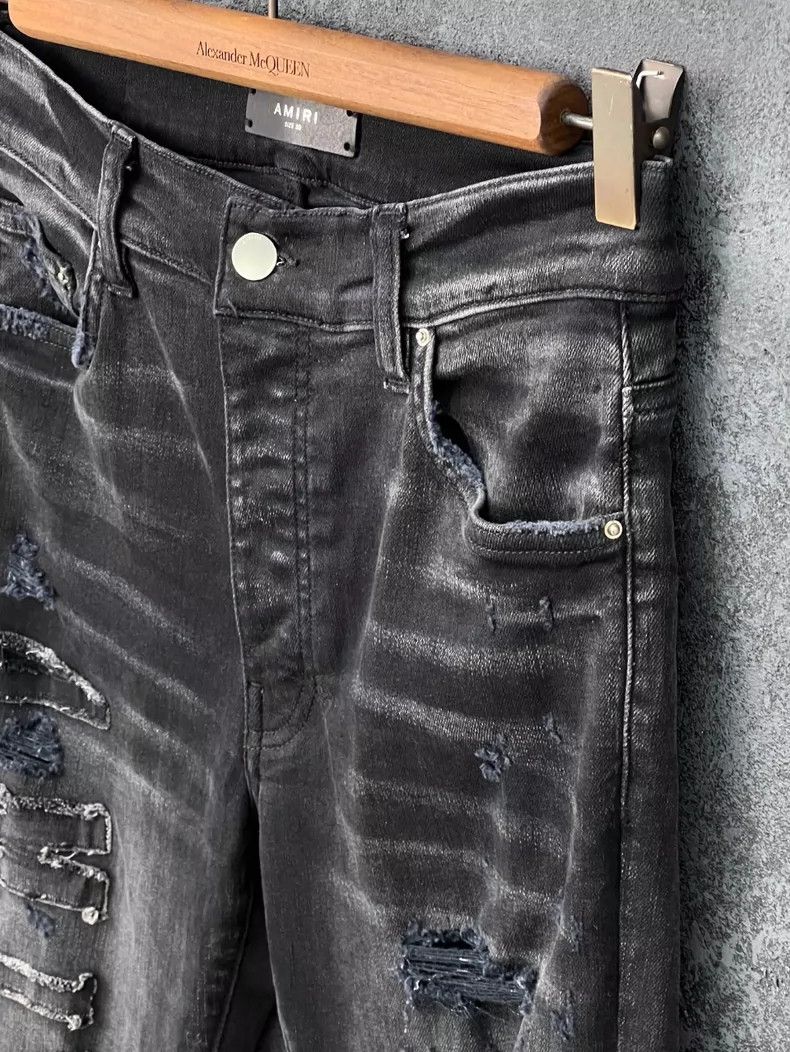 Amiri Amiri Letter Logo Destroyed Wash Denim Jeans Size US 30 / EU 46 - 5 Thumbnail