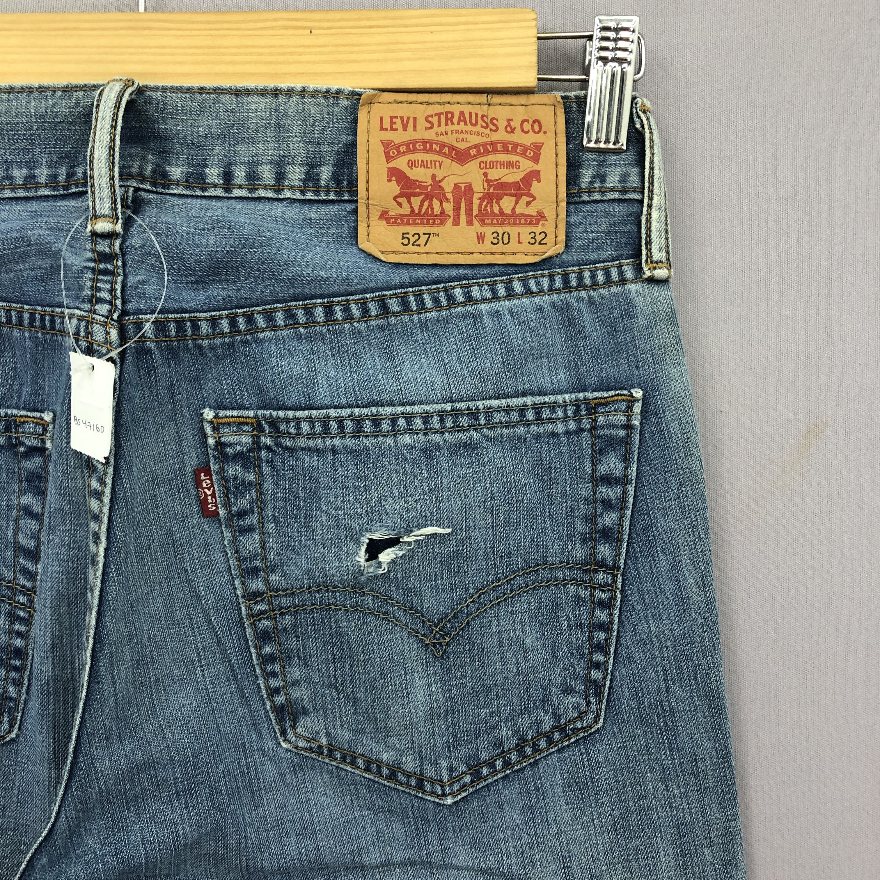 Levi's Vintage Levis 527 Flare Jeans Wide Leg Bootcut Denim BS47160 Size US 30 / EU 46 - 5 Thumbnail