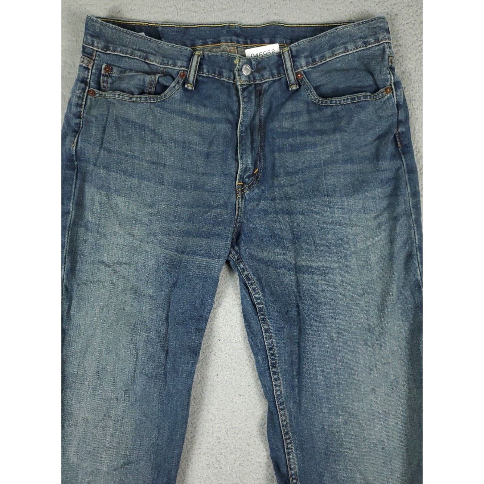 Levi's Levis 514 Jeans Mens Straight Leg Blue Denim Pants 36x32 Size US 36 / EU 52 - 2 Thumbnail