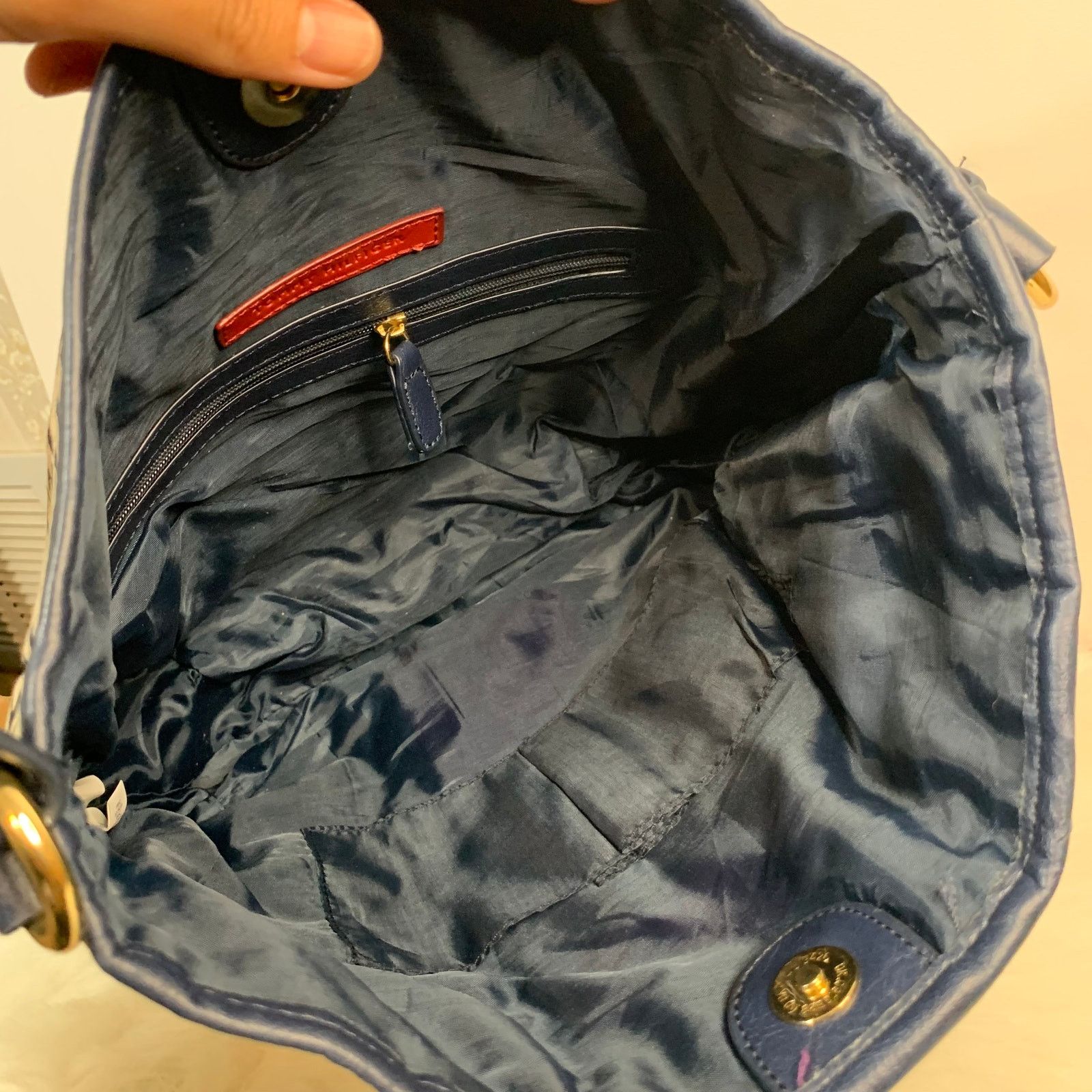 Tommy Hilfiger Tommy Hilfiger Blue Purse Size ONE SIZE - 2 Thumbnail