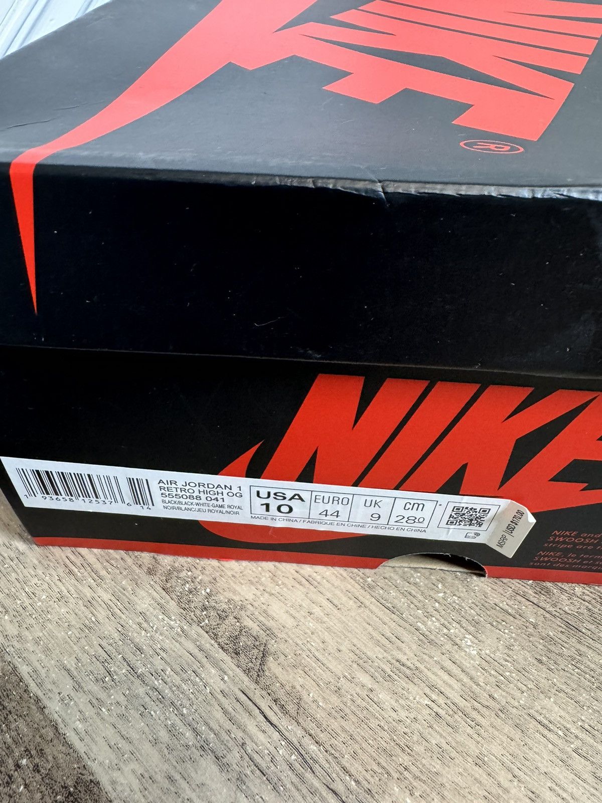 Jordan Brand Nike Air Jordan Retro 1 High OG Royal Toe 2020 Size 10 shoes Size US 10 / EU 43 - 9 Thumbnail