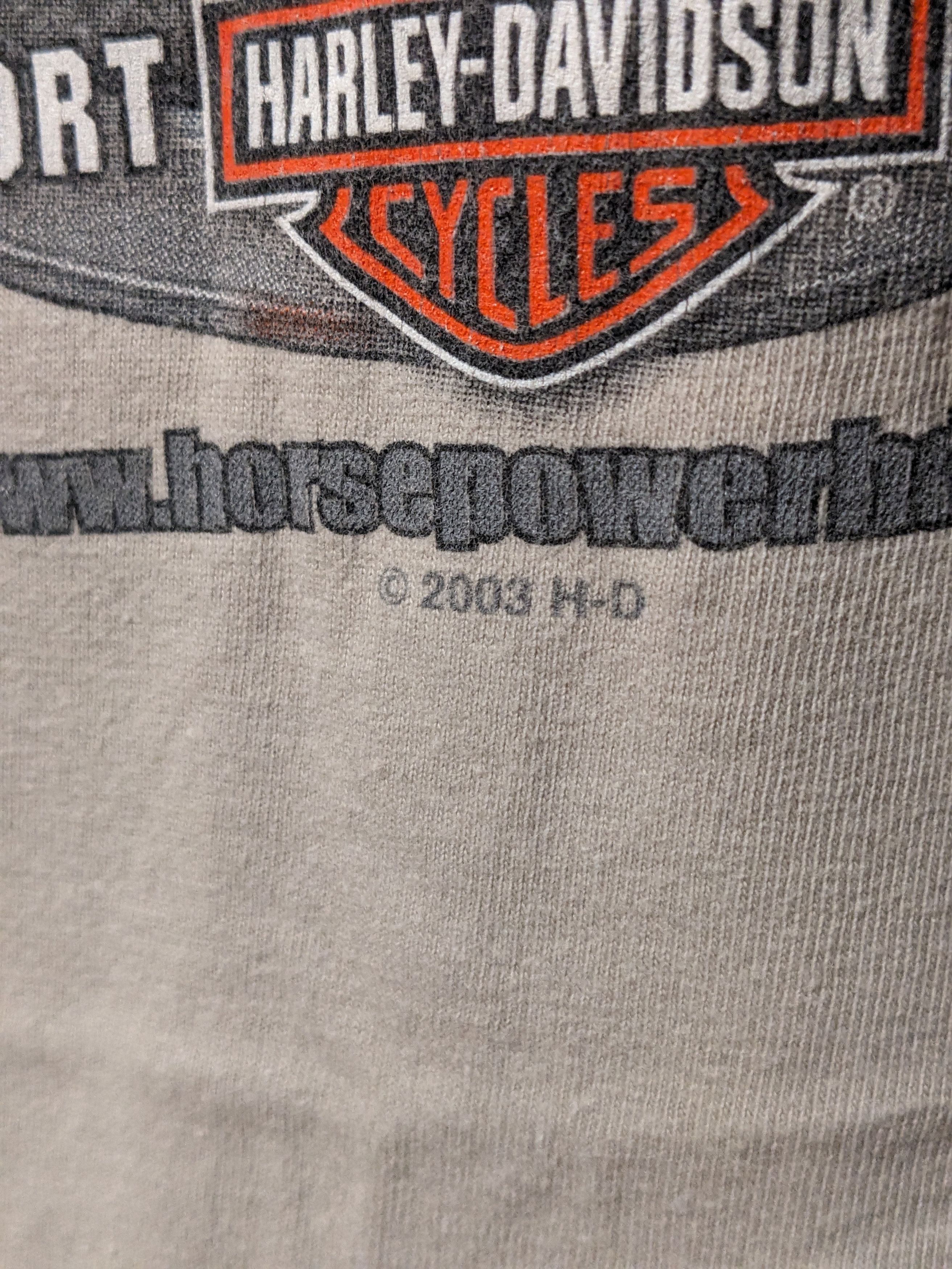 Harley Davidson × Vintage Vintage 2006 Harley Davidson Motorcycle Pin Up Girl T-Shirt Size US XXL / EU 58 / 5 - 3 Thumbnail
