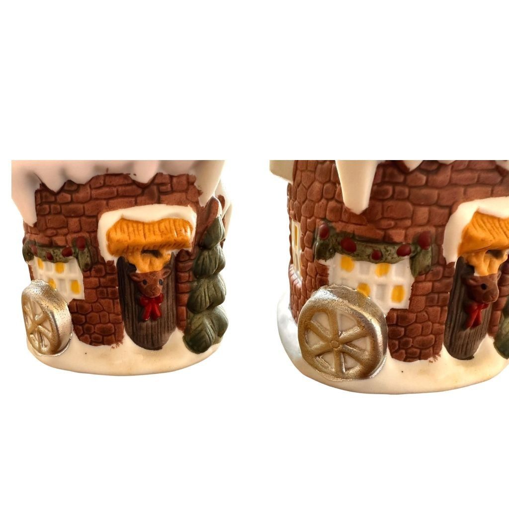 Vintage Vintage Gift Collection Hand Painted Porcelain House Dinner Size ONE SIZE - 5 Thumbnail