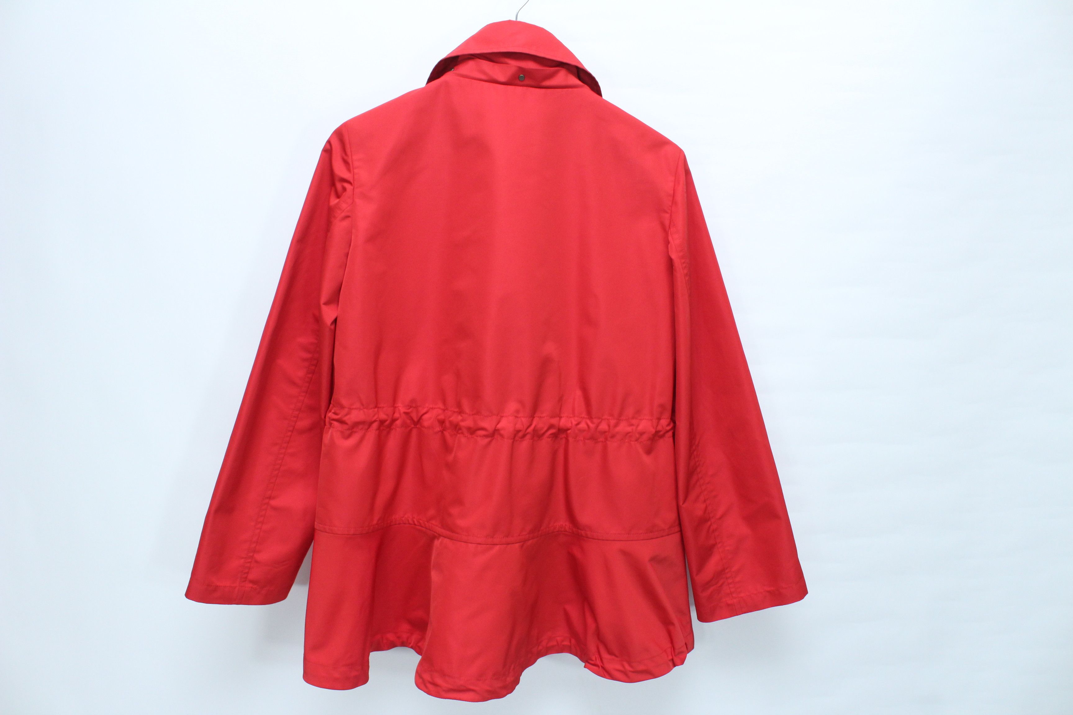 Akris Akris Punto Red Hooded Drawstring Waist Jacket Size US 6 Size M / US 6-8 / IT 42-44 - 4 Thumbnail
