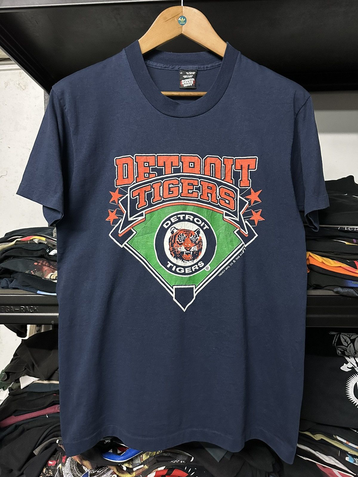 MLB × Vintage Vintage 80s MLB Detroit Tigers Single Stitch Tee Size US M / EU 48-50 / 2 - 1 Thumbnail