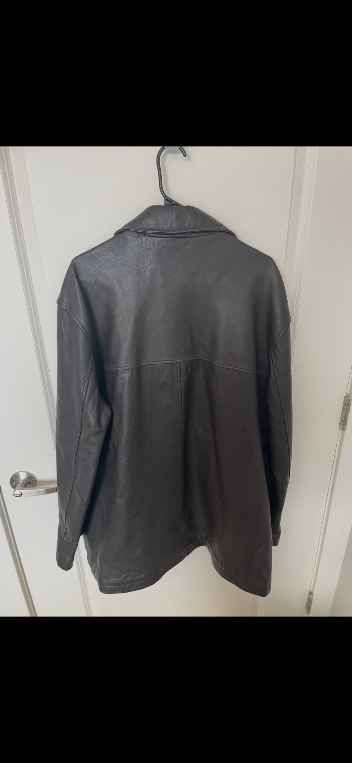 Stussy Vintage Stüssy 100% Leather Car Coat Jacket Size US XL / EU 56 / 4 - 2 Thumbnail