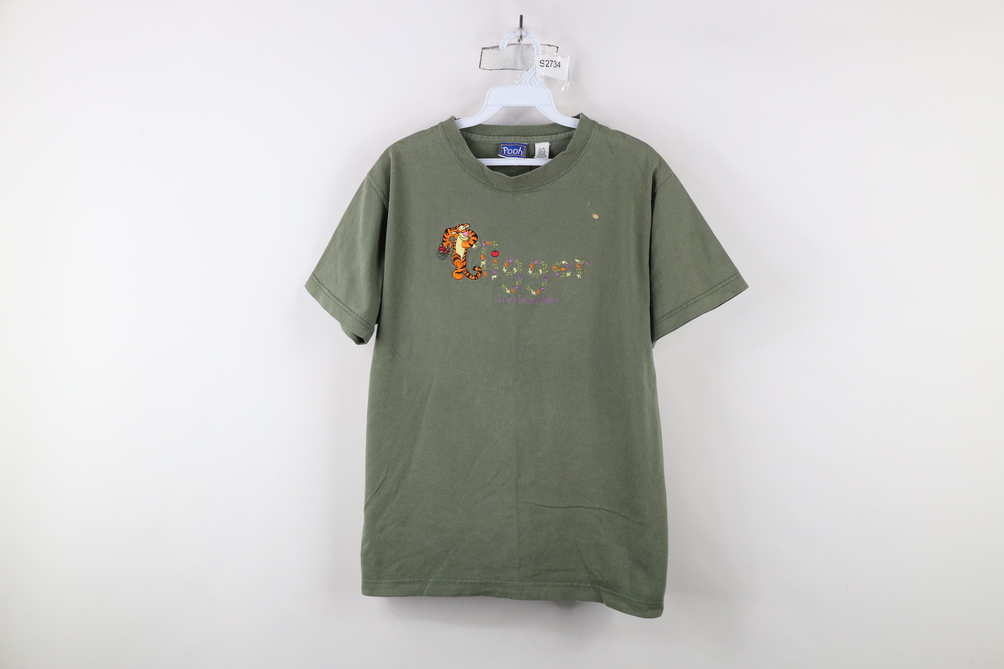 Disney × Vintage Vintage 90s Disney Spell Out Tigger the Tiger T-Shirt Size L / US 10 / IT 46 - 1 Thumbnail